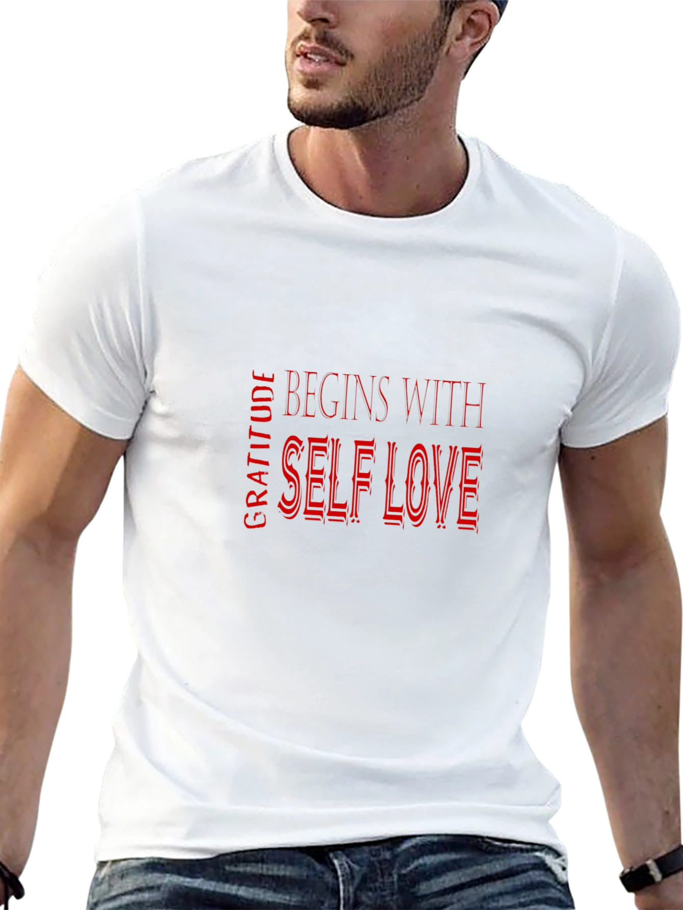 Gratitude Begins With Self Love Black T-Shirt