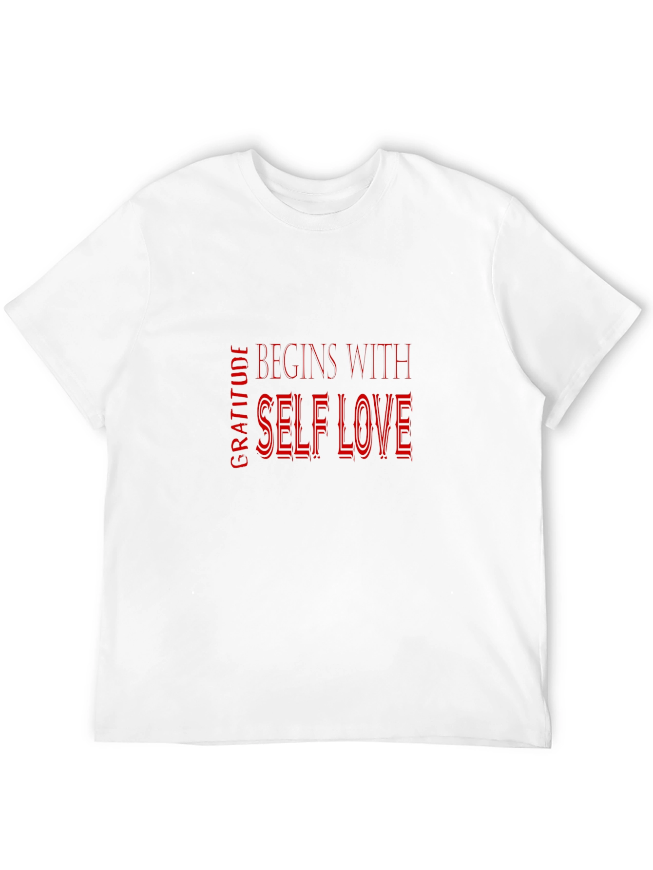 Gratitude Begins With Self Love Black T-Shirt