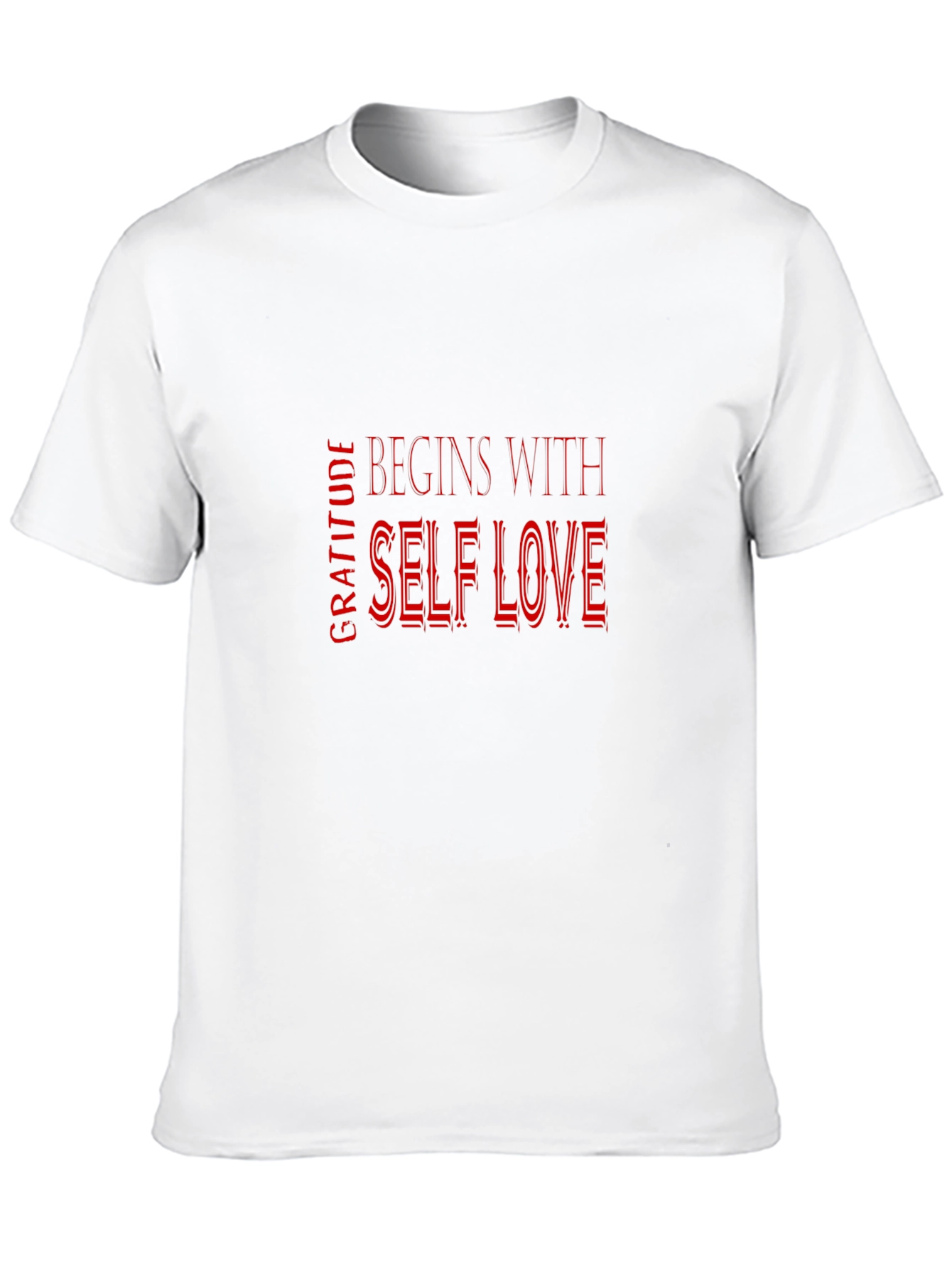 Gratitude Begins With Self Love Black T-Shirt