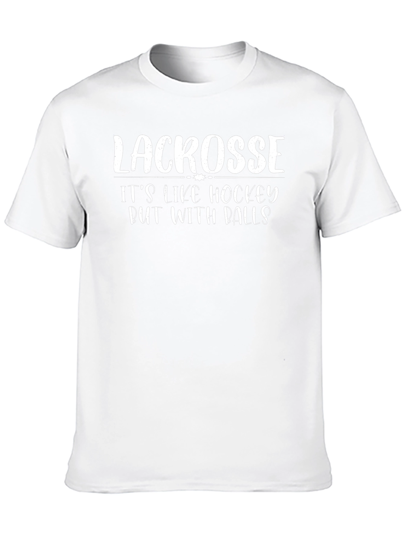 Lacrosse Its Like Hockey But With Balls Black T-Shirt