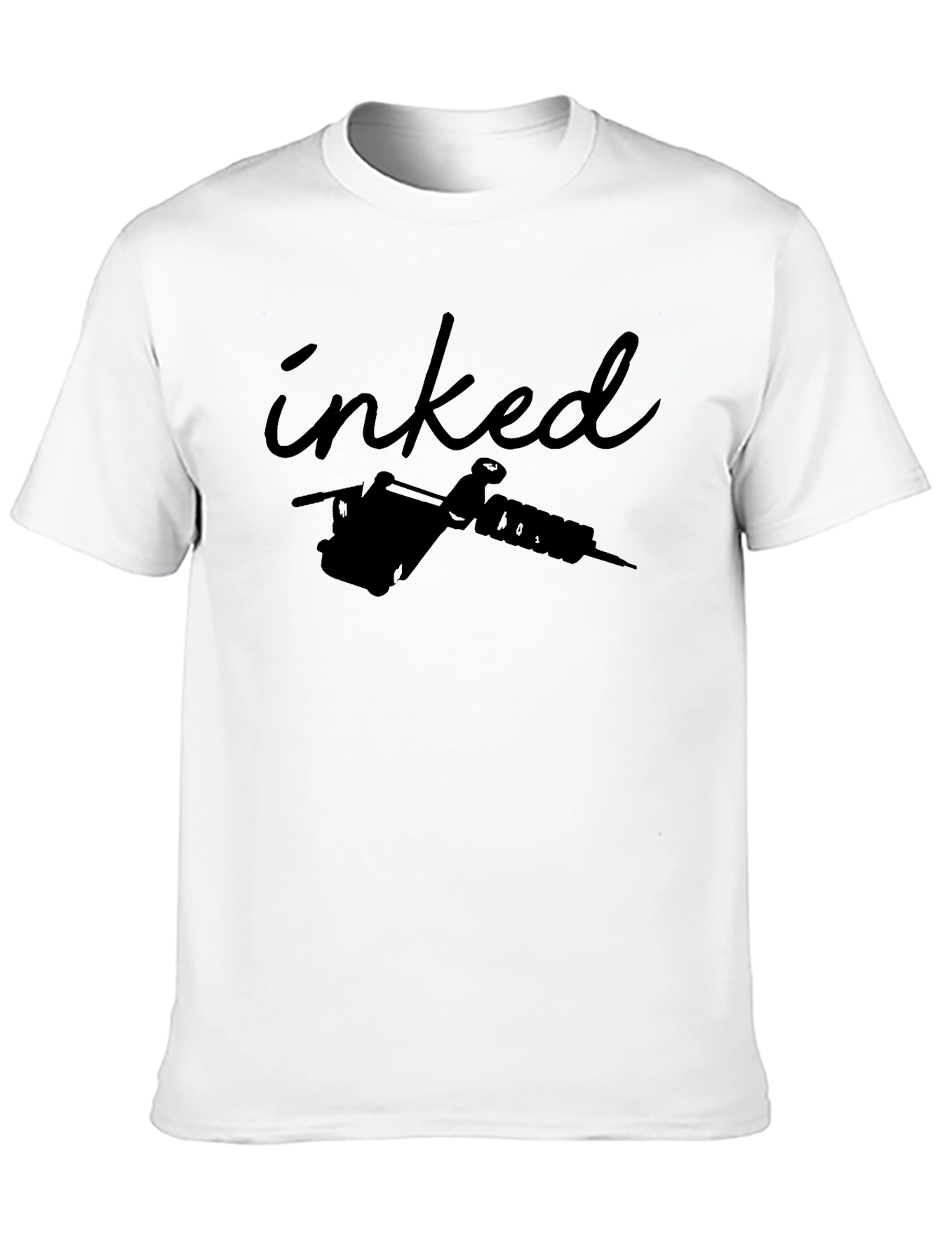 Inked Tattoo Machine Graphic Tee - Black
