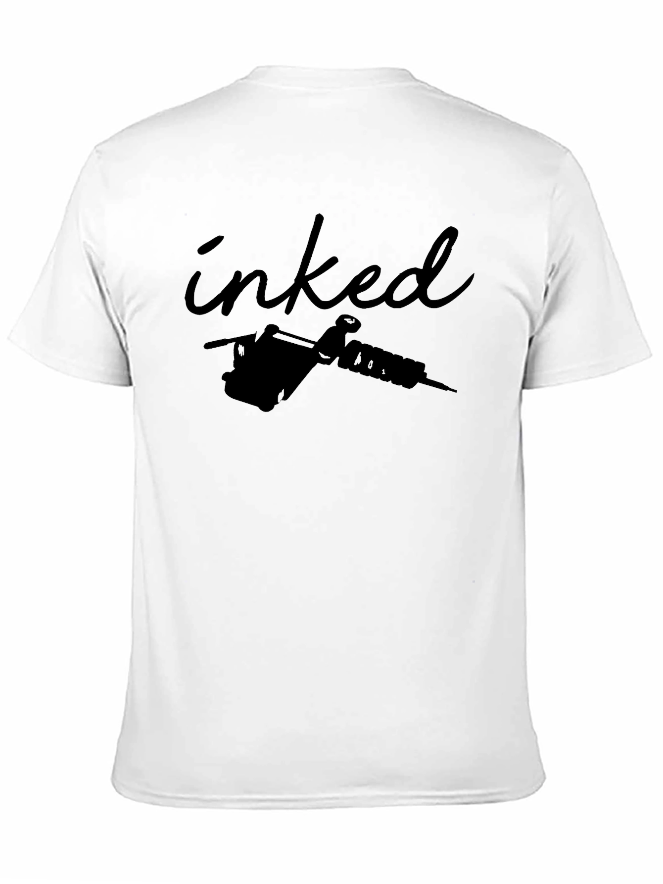 Inked Tattoo Machine Graphic Tee - Black