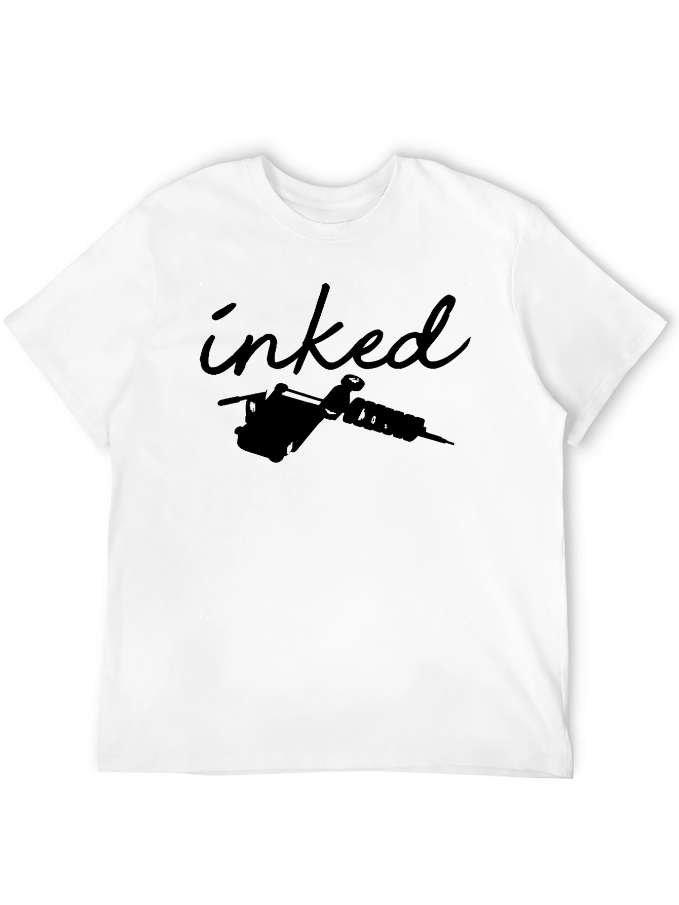 Inked Tattoo Machine Graphic Tee - Black