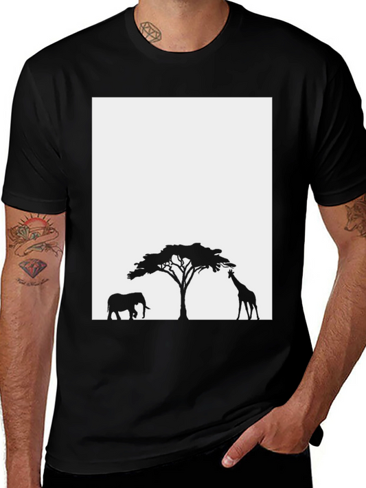 Savanna Silhouette T-Shirt - Graphic Print Tee