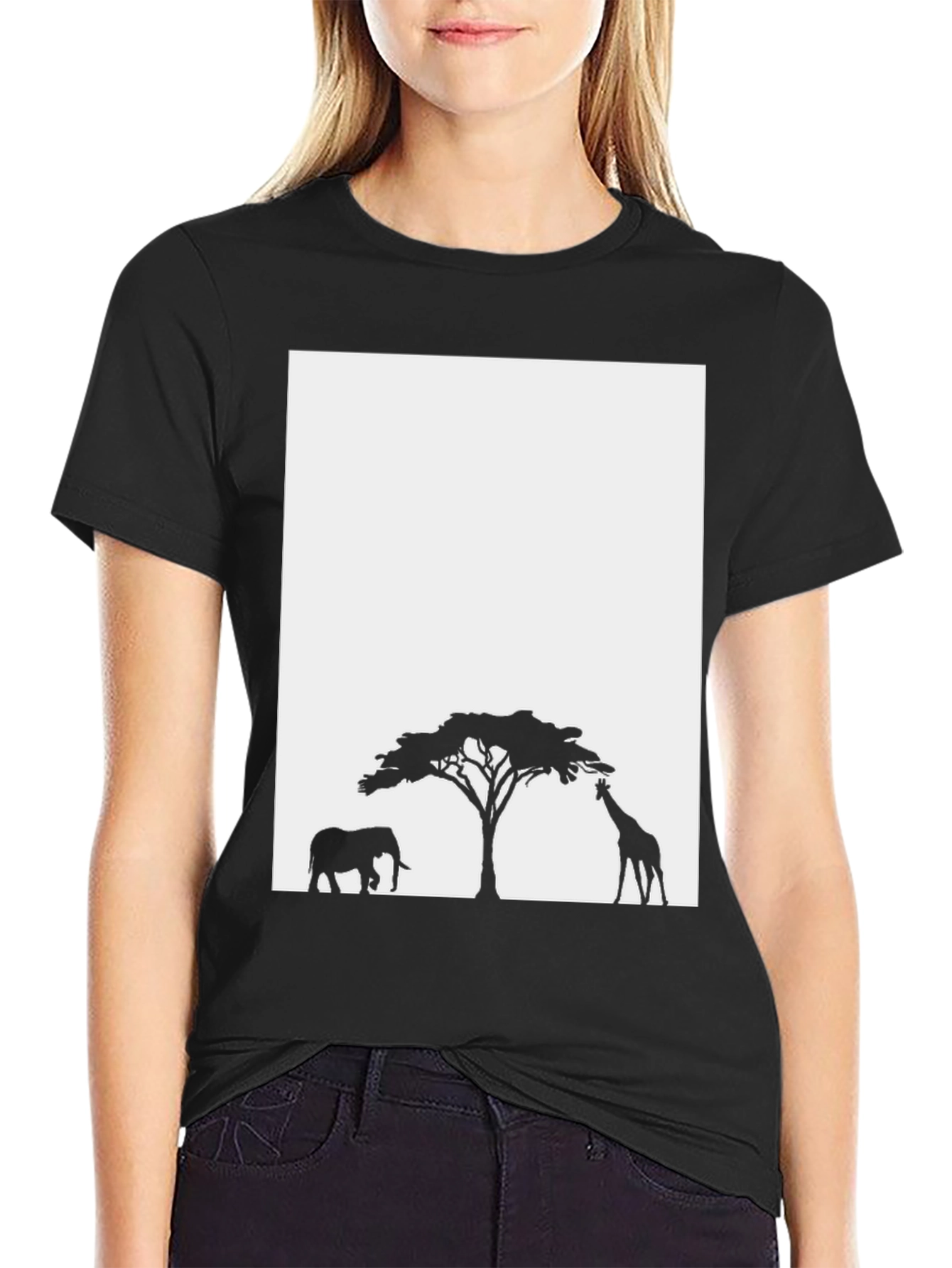 Savanna Silhouette T-Shirt - Graphic Print Tee