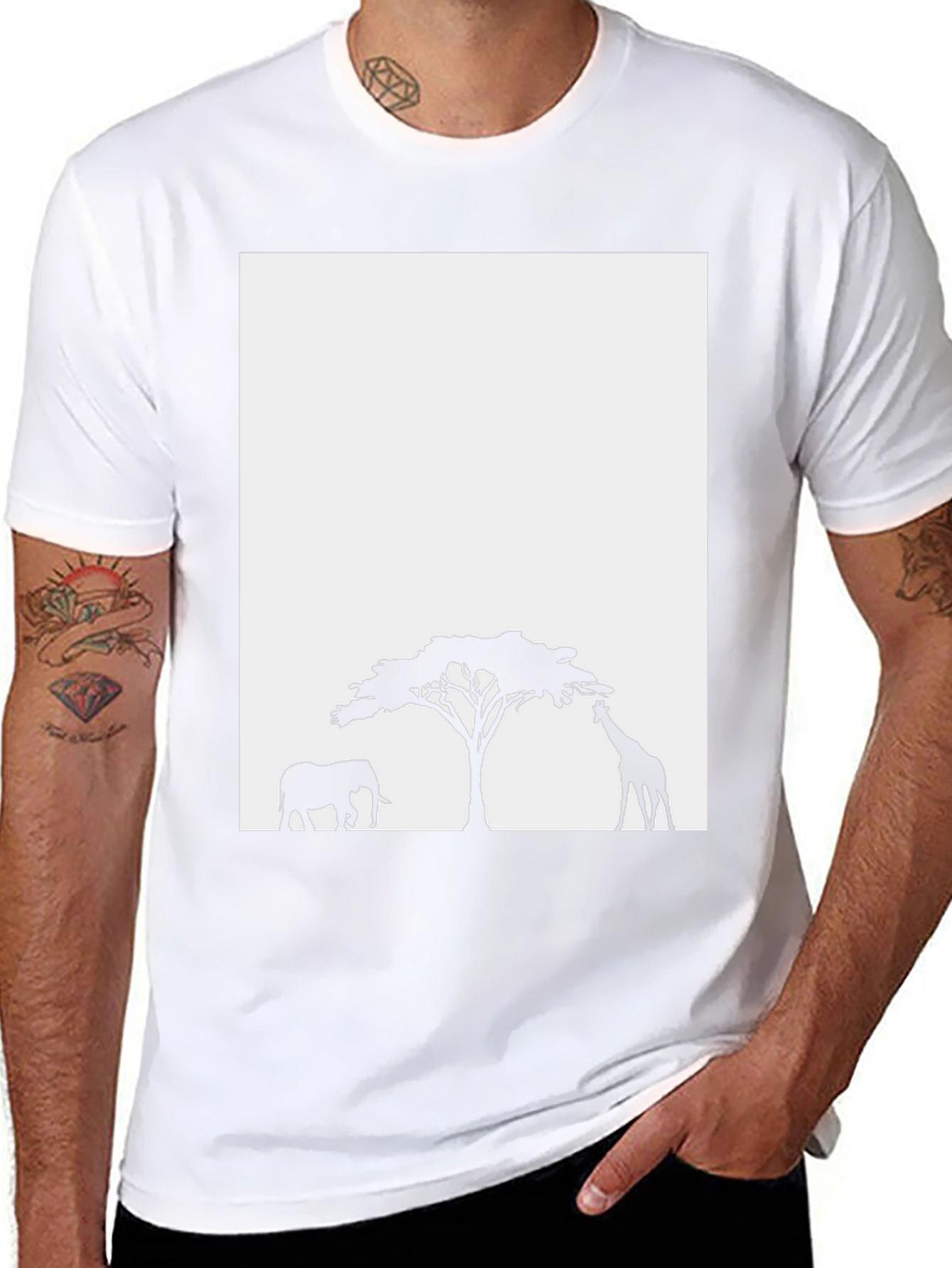 Savanna Silhouette T-Shirt - Graphic Print Tee