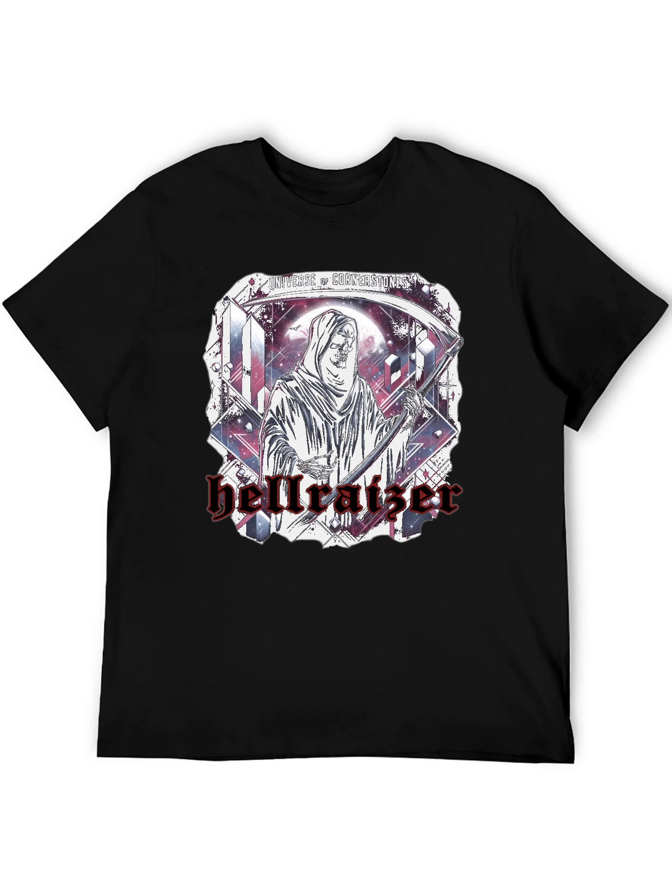 Hellraiser Graphic Print Black T-Shirt