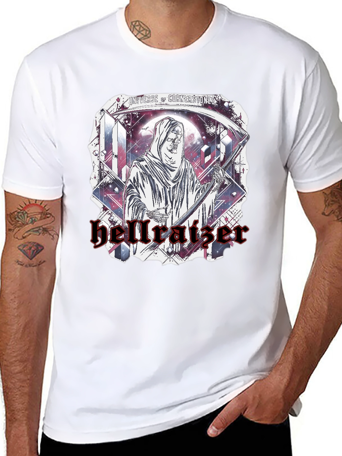 Hellraiser Graphic Print Black T-Shirt