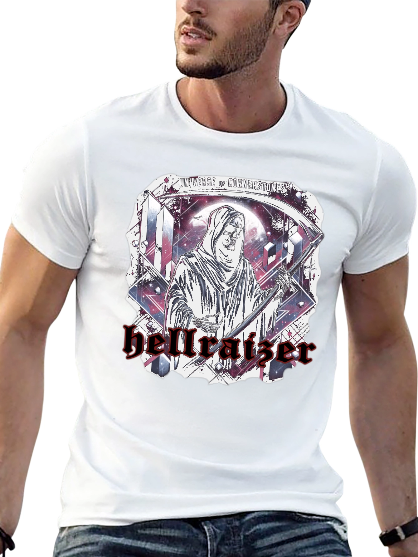 Hellraiser Graphic Print Black T-Shirt