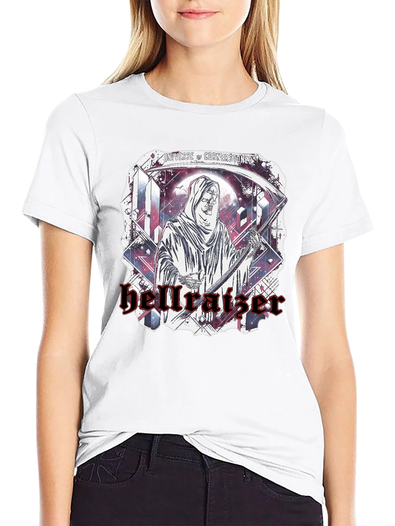 Hellraiser Graphic Print Black T-Shirt