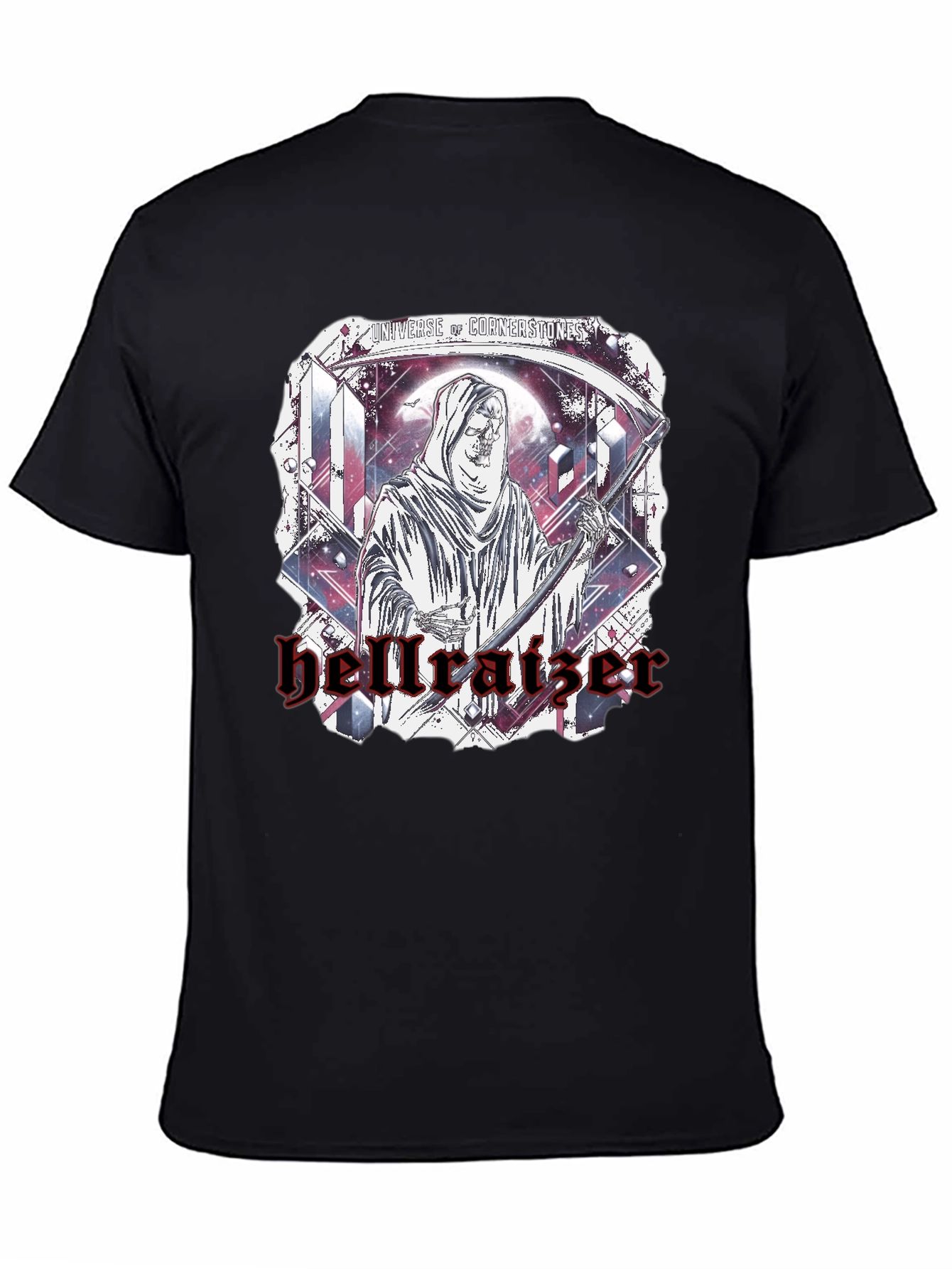 Hellraiser Graphic Print Black T-Shirt