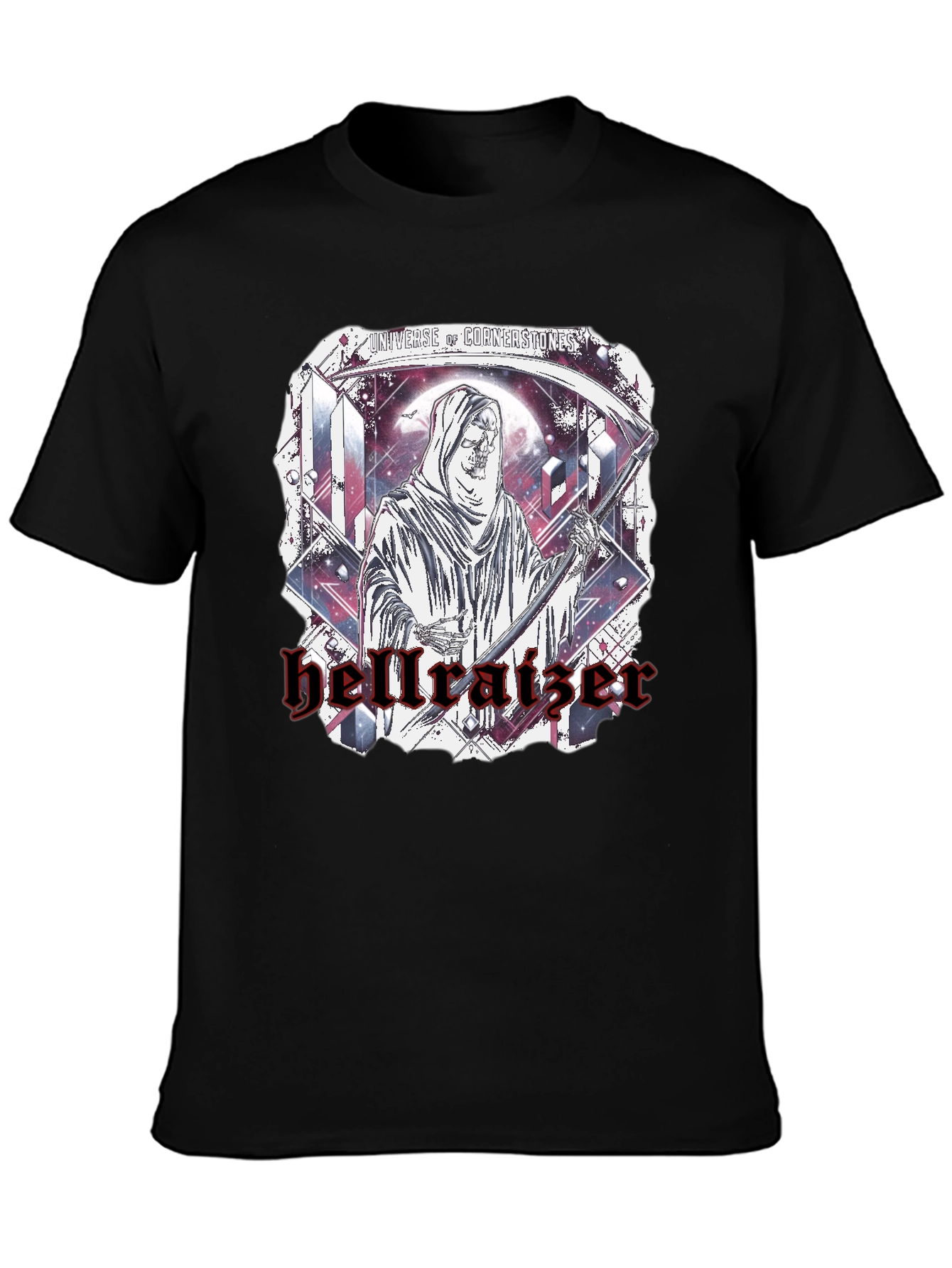 Hellraiser Graphic Print Black T-Shirt
