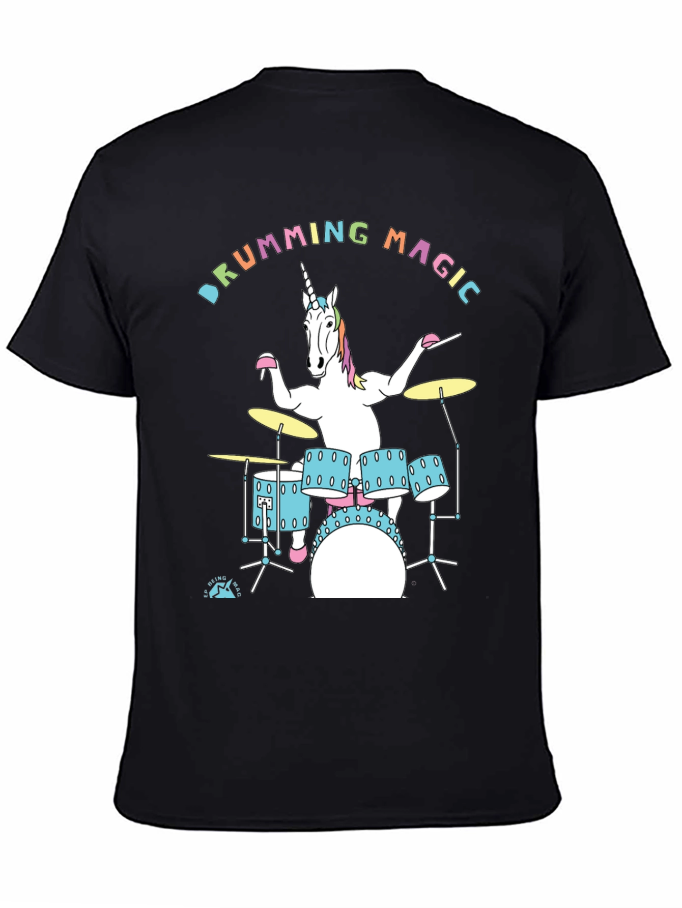 Drumming Unicorn Graphic Tee