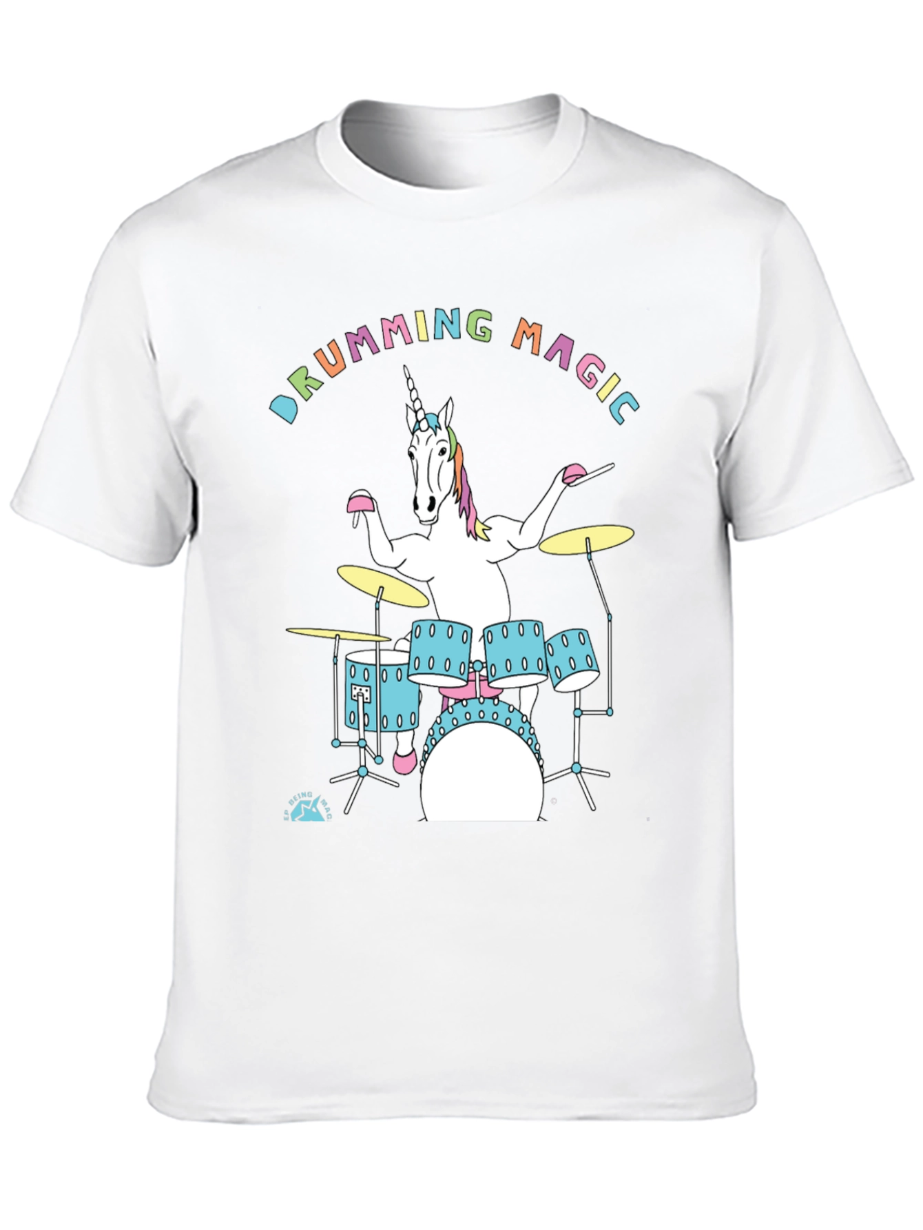 Drumming Unicorn Graphic Tee