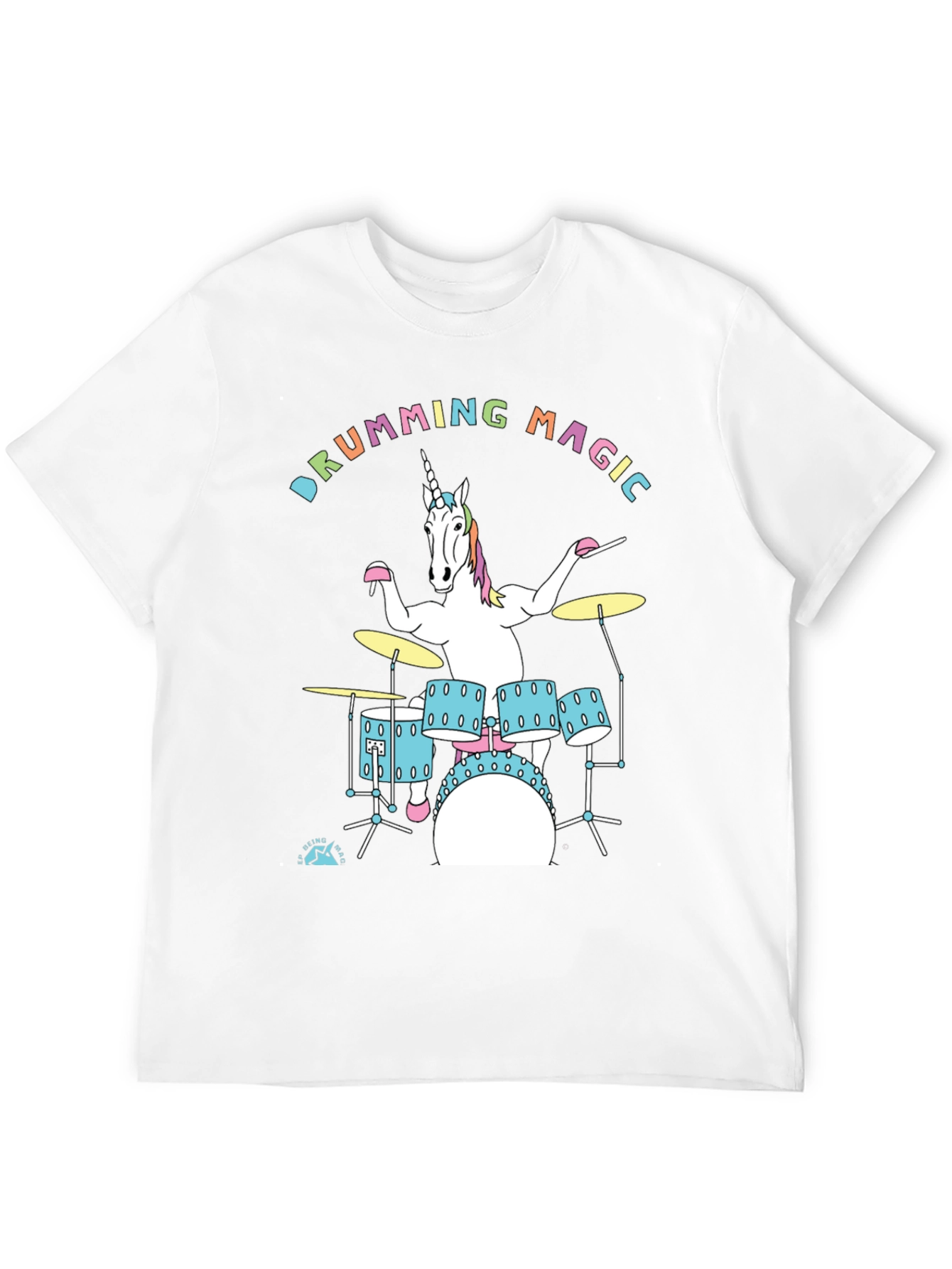 Drumming Unicorn Graphic Tee