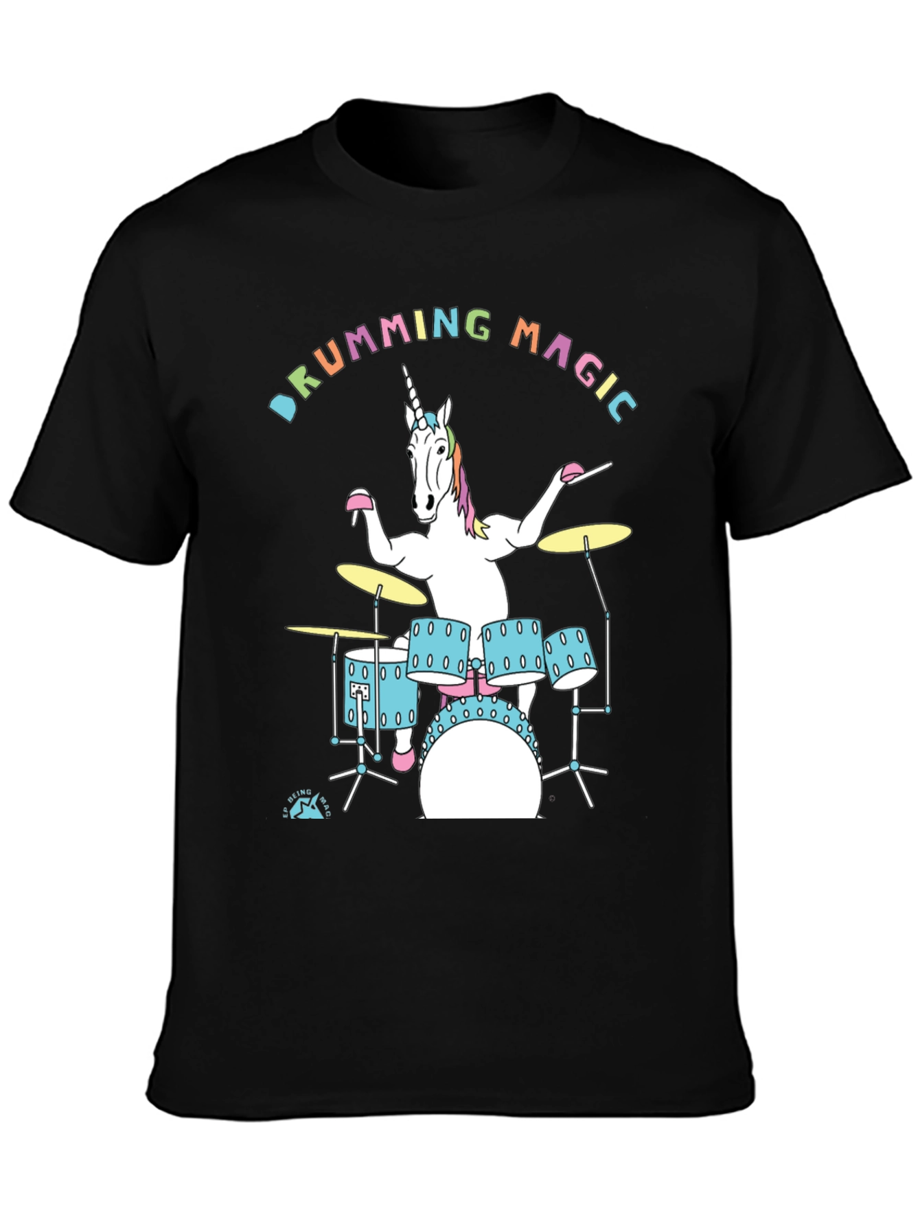 Drumming Unicorn Graphic Tee