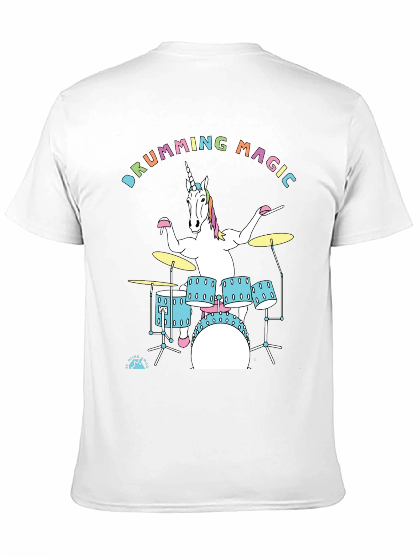 Drumming Unicorn Graphic Tee
