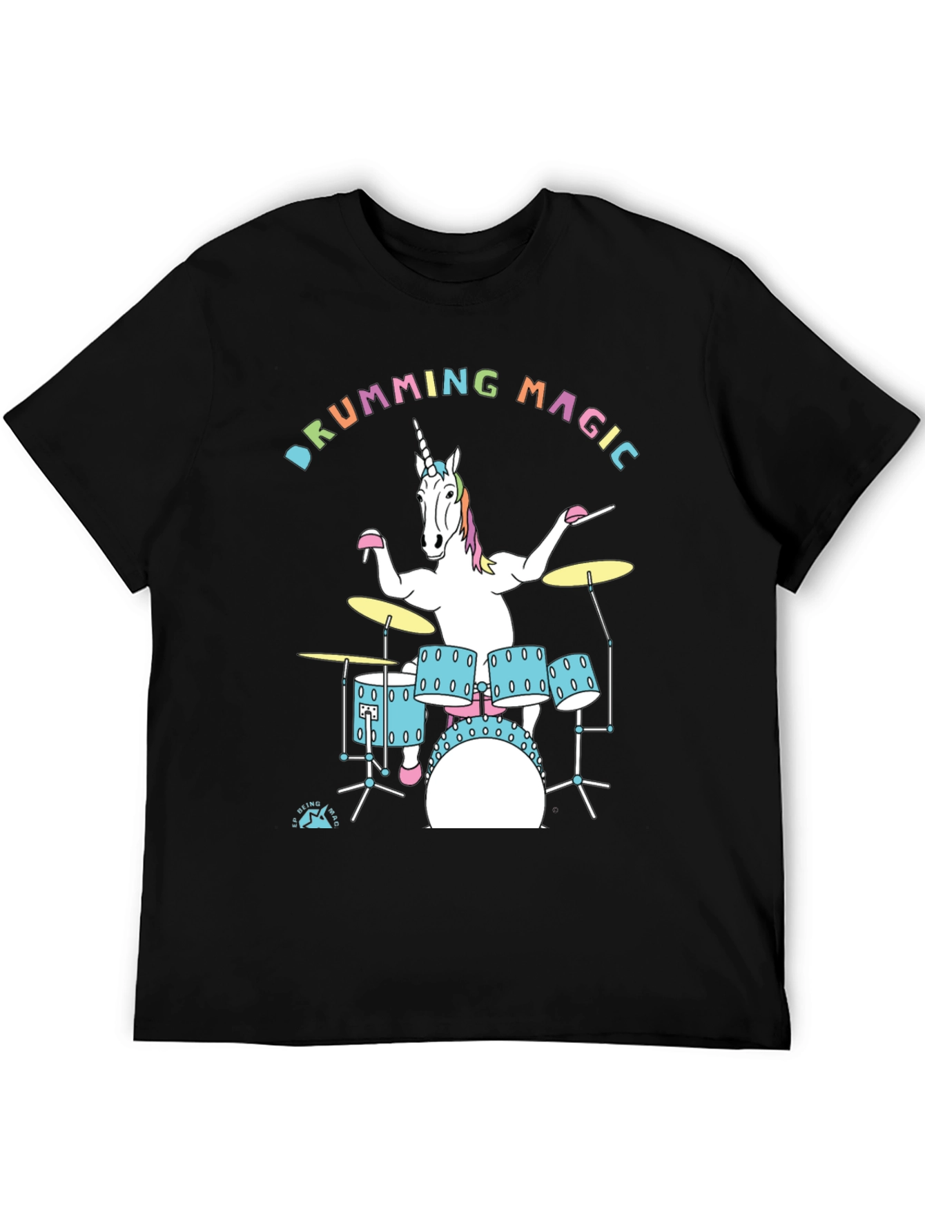 Drumming Unicorn Graphic Tee
