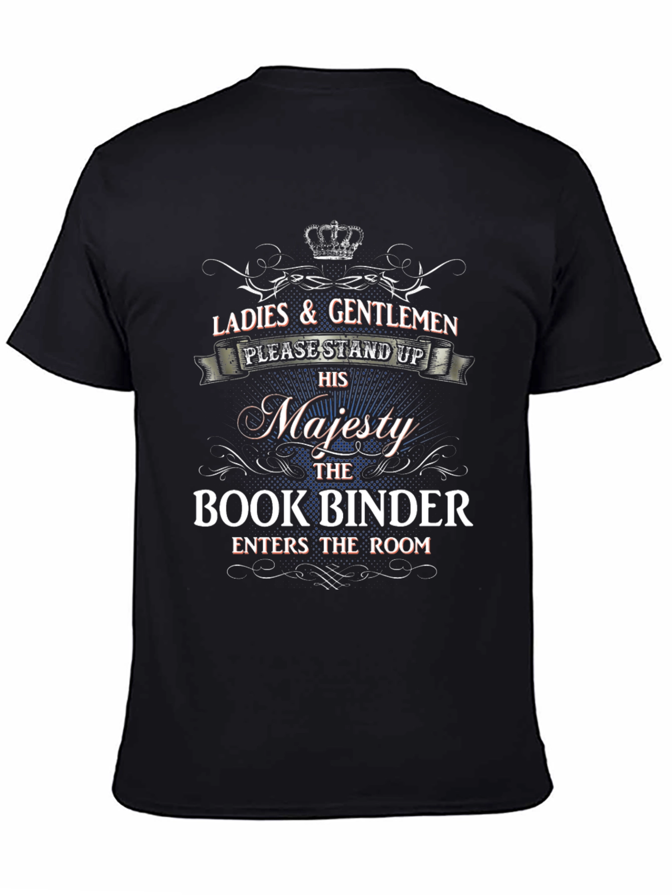 Majesty Book Binder T-Shirt - Stand Up!