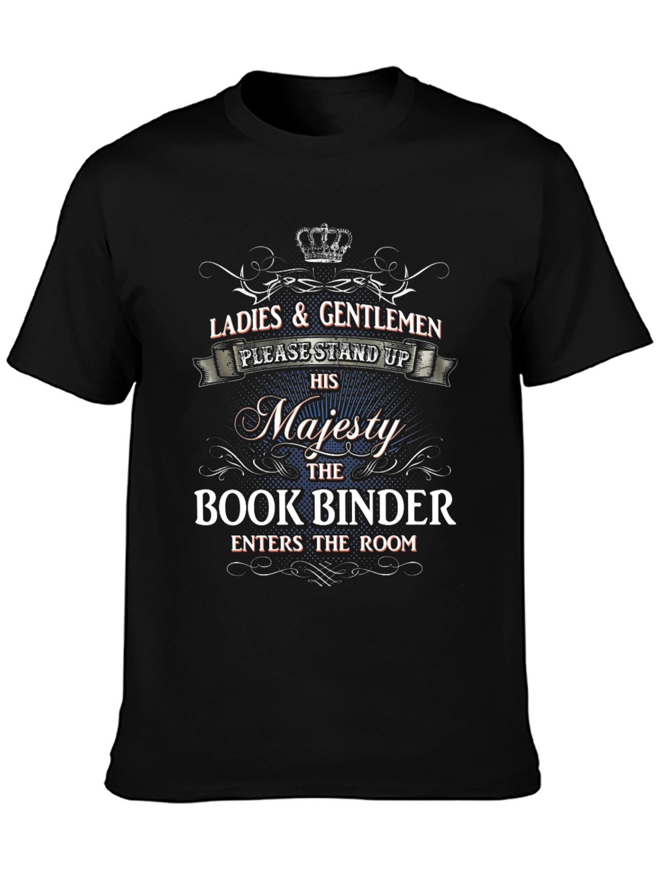 Majesty Book Binder T-Shirt - Stand Up!