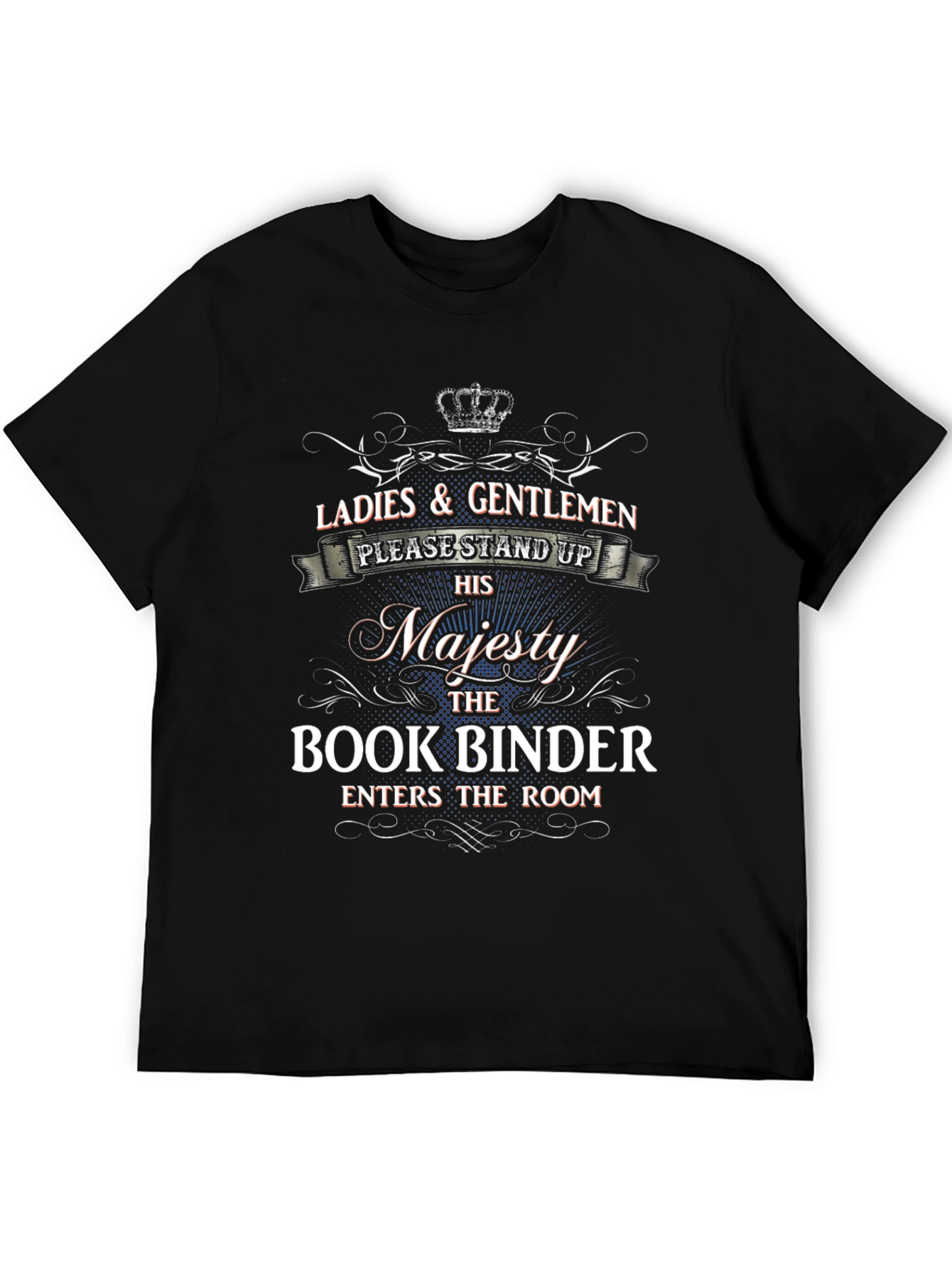 Majesty Book Binder T-Shirt - Stand Up!