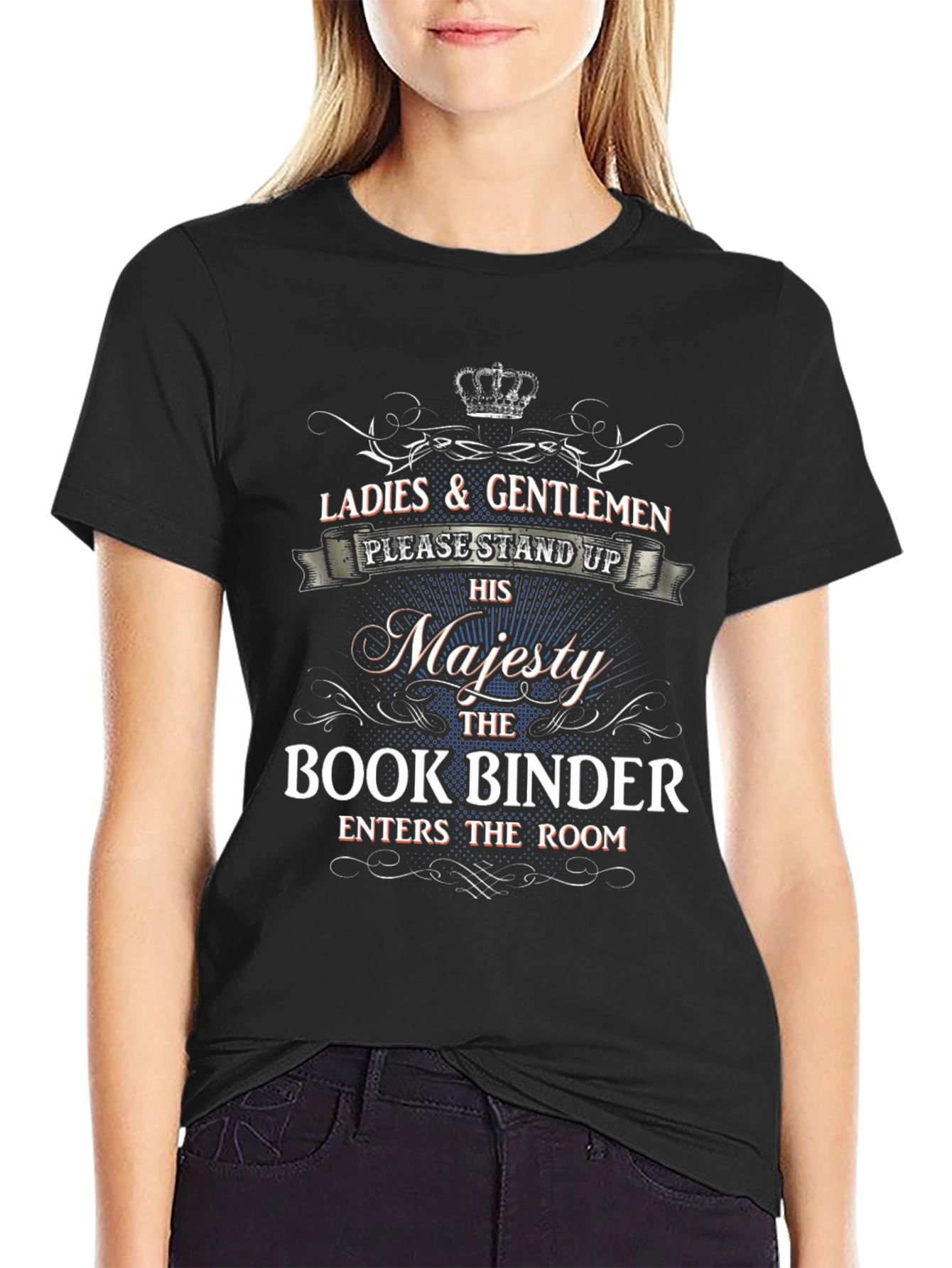 Majesty Book Binder T-Shirt - Stand Up!