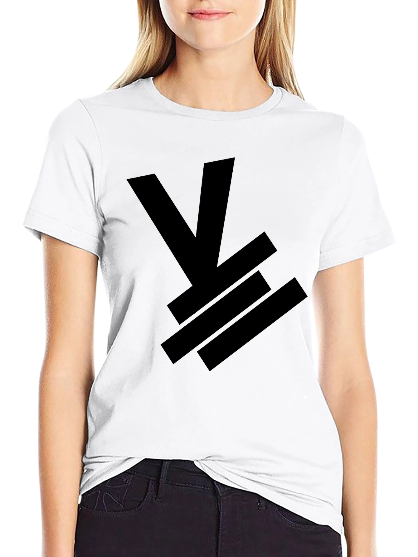 Mens Black Graphic Tee - Abstract Design