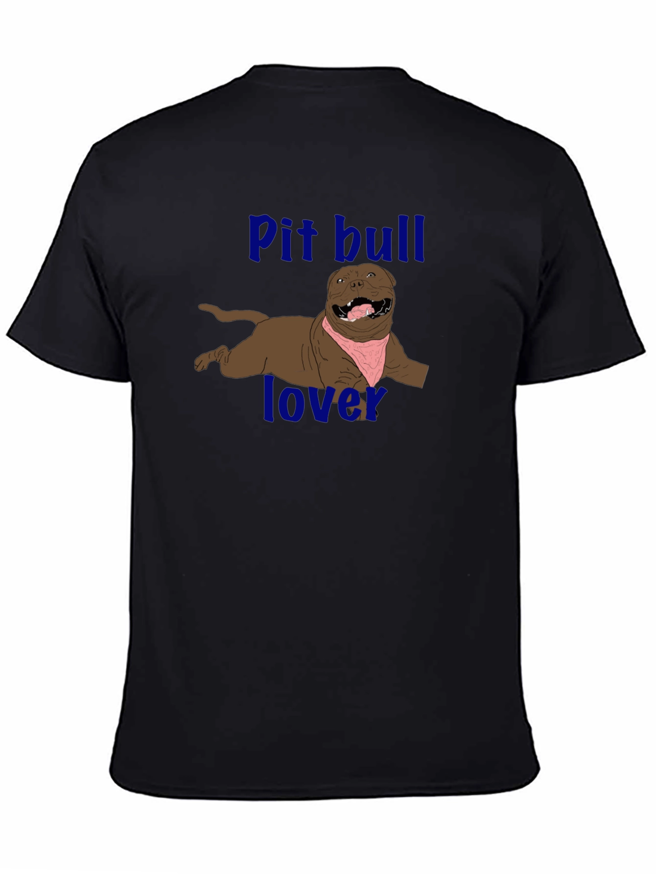 Pitbull Lover Graphic T-Shirt - Black