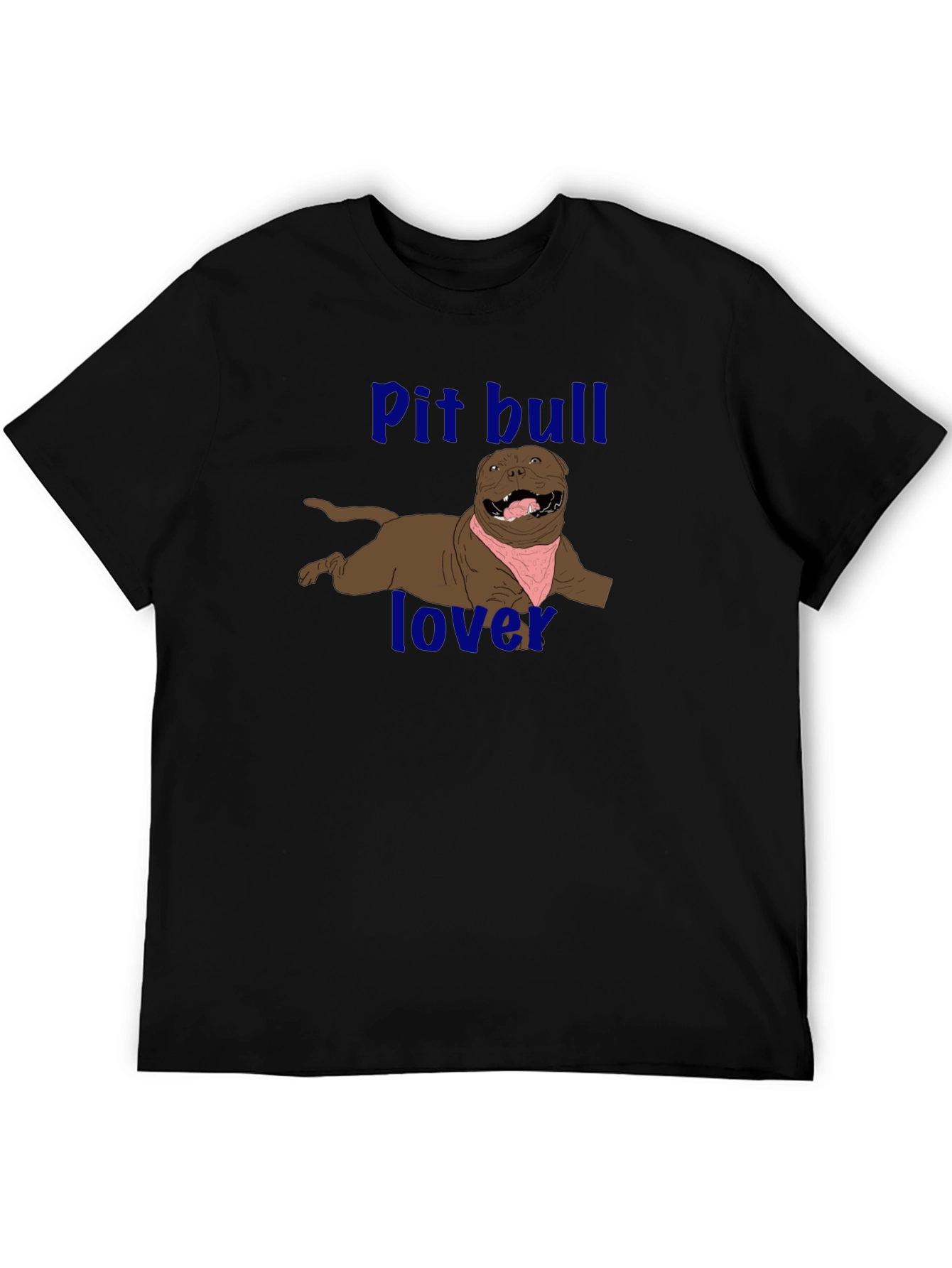 Pitbull Lover Graphic T-Shirt - Black