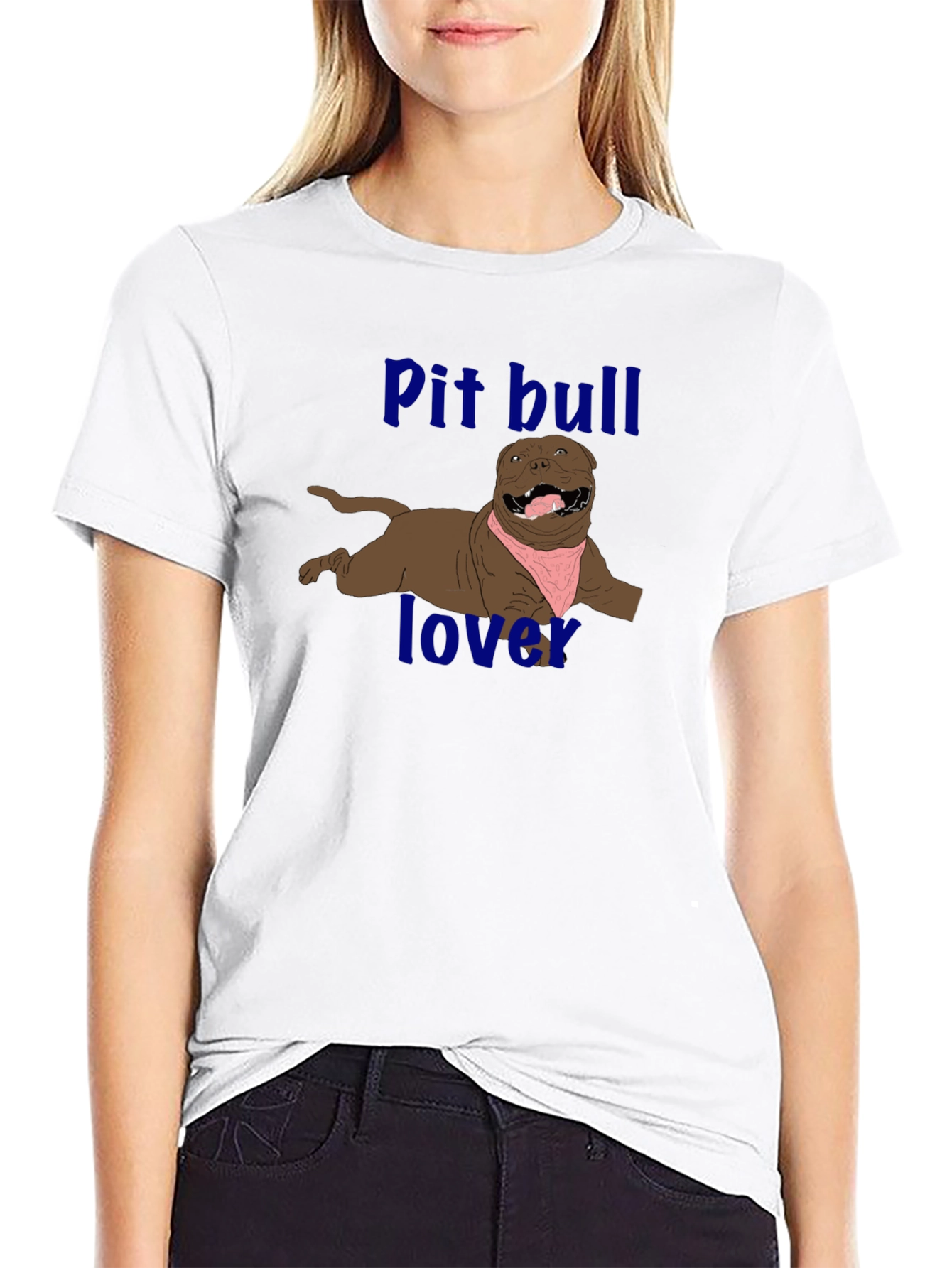 Pitbull Lover Graphic T-Shirt - Black