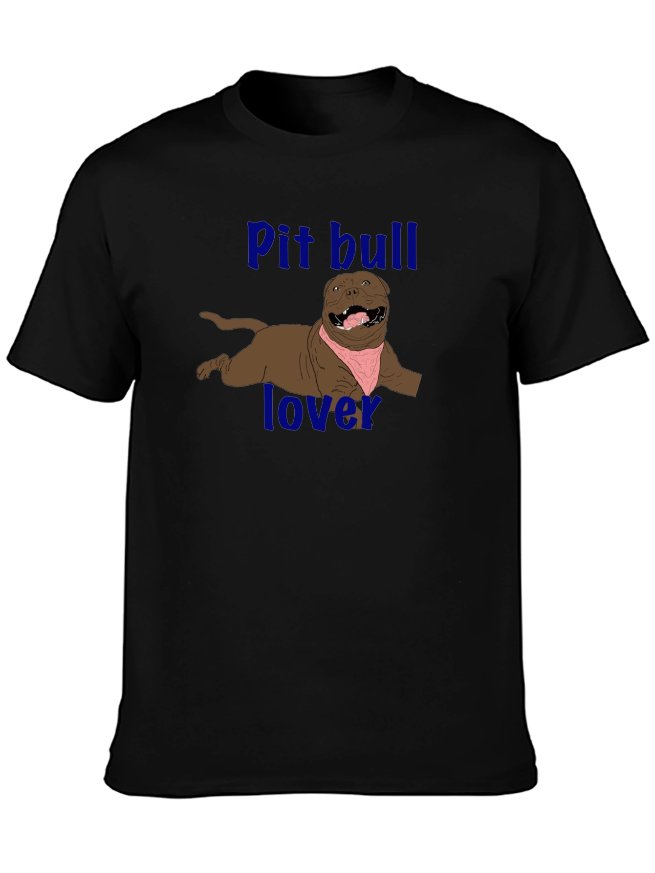 Pitbull Lover Graphic T-Shirt - Black