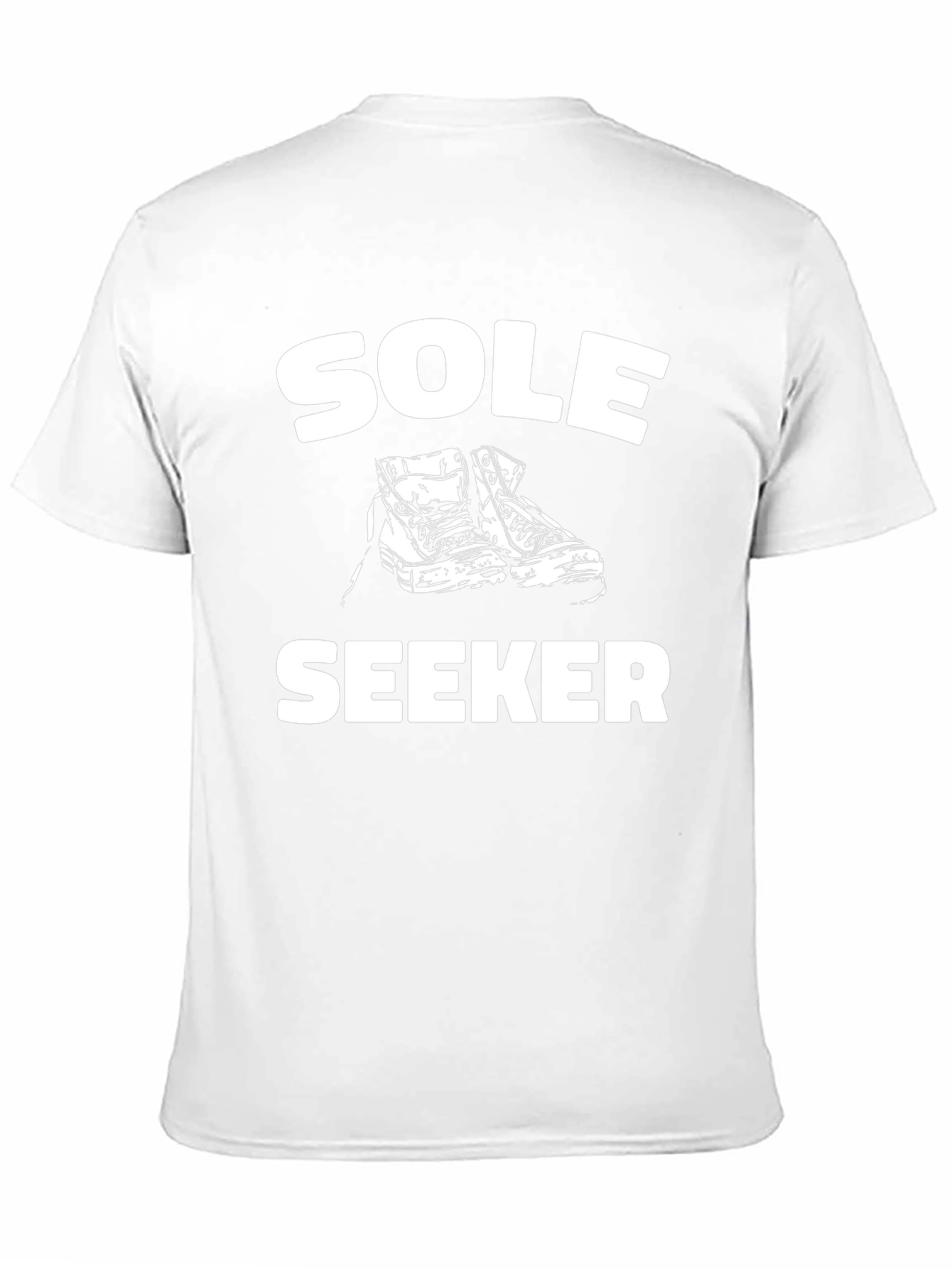 Sole Seeker Graphic Tee - Black Cotton Comfort