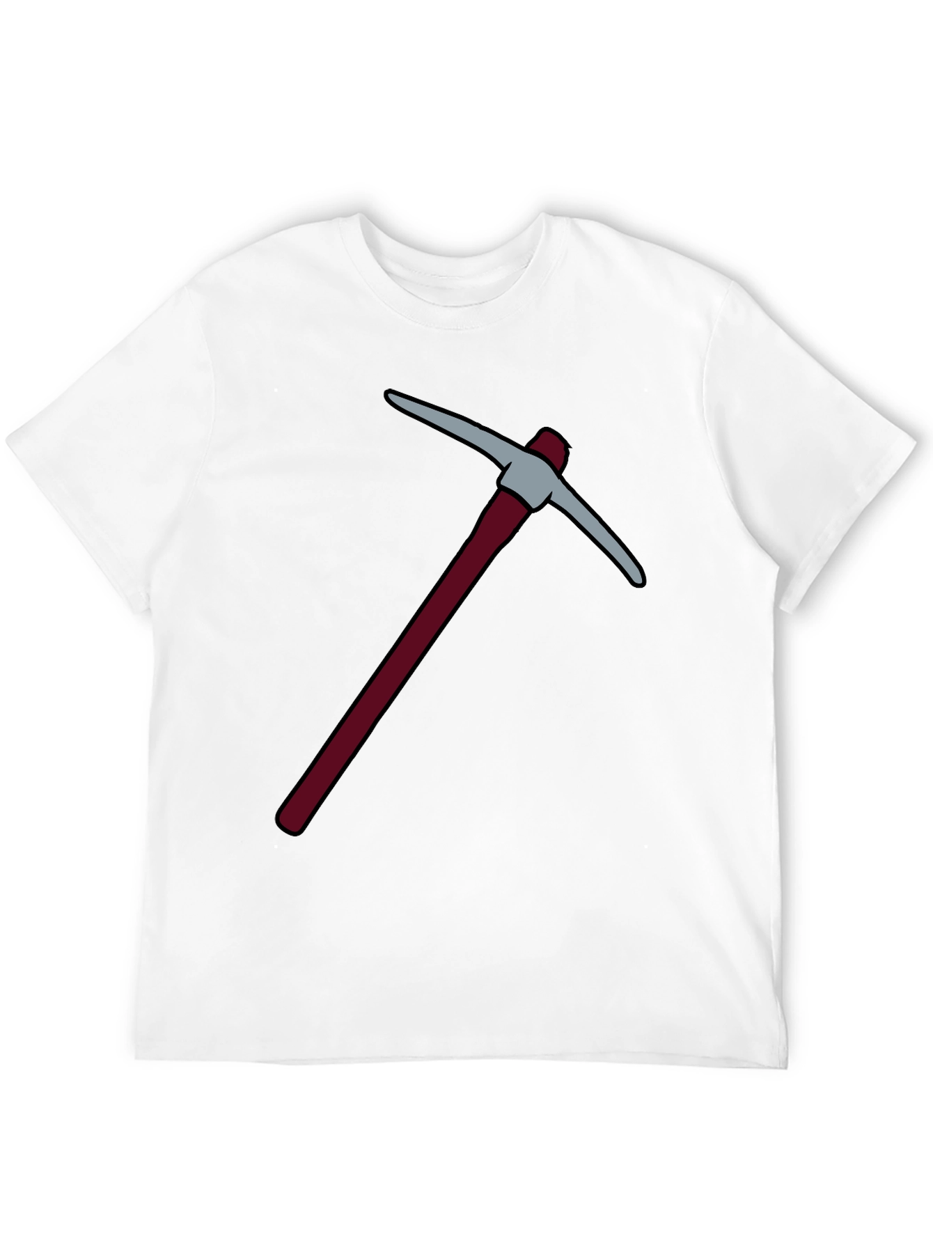 Pickaxe Graphic Tee - Black Cotton T-Shirt