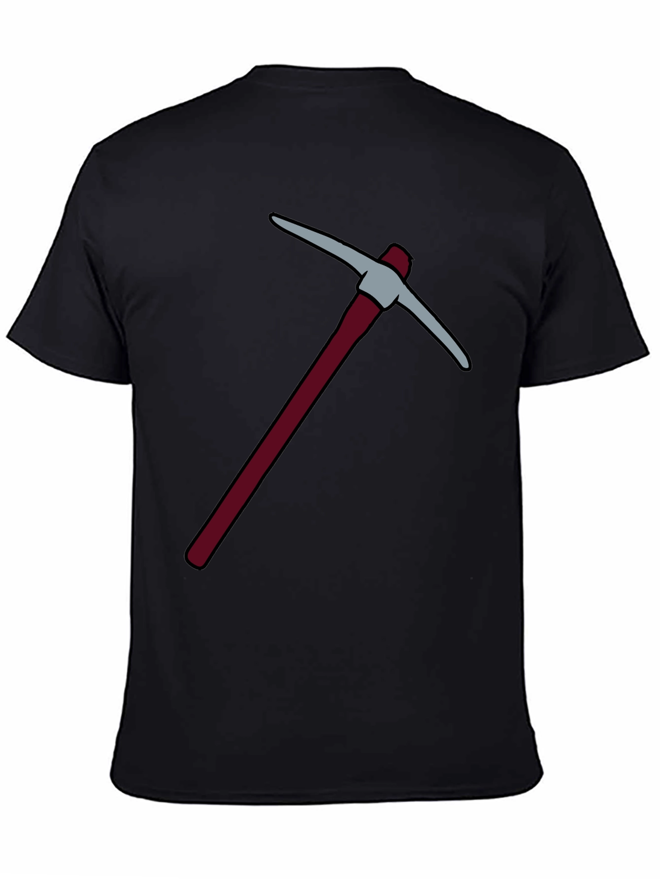 Pickaxe Graphic Tee - Black Cotton T-Shirt