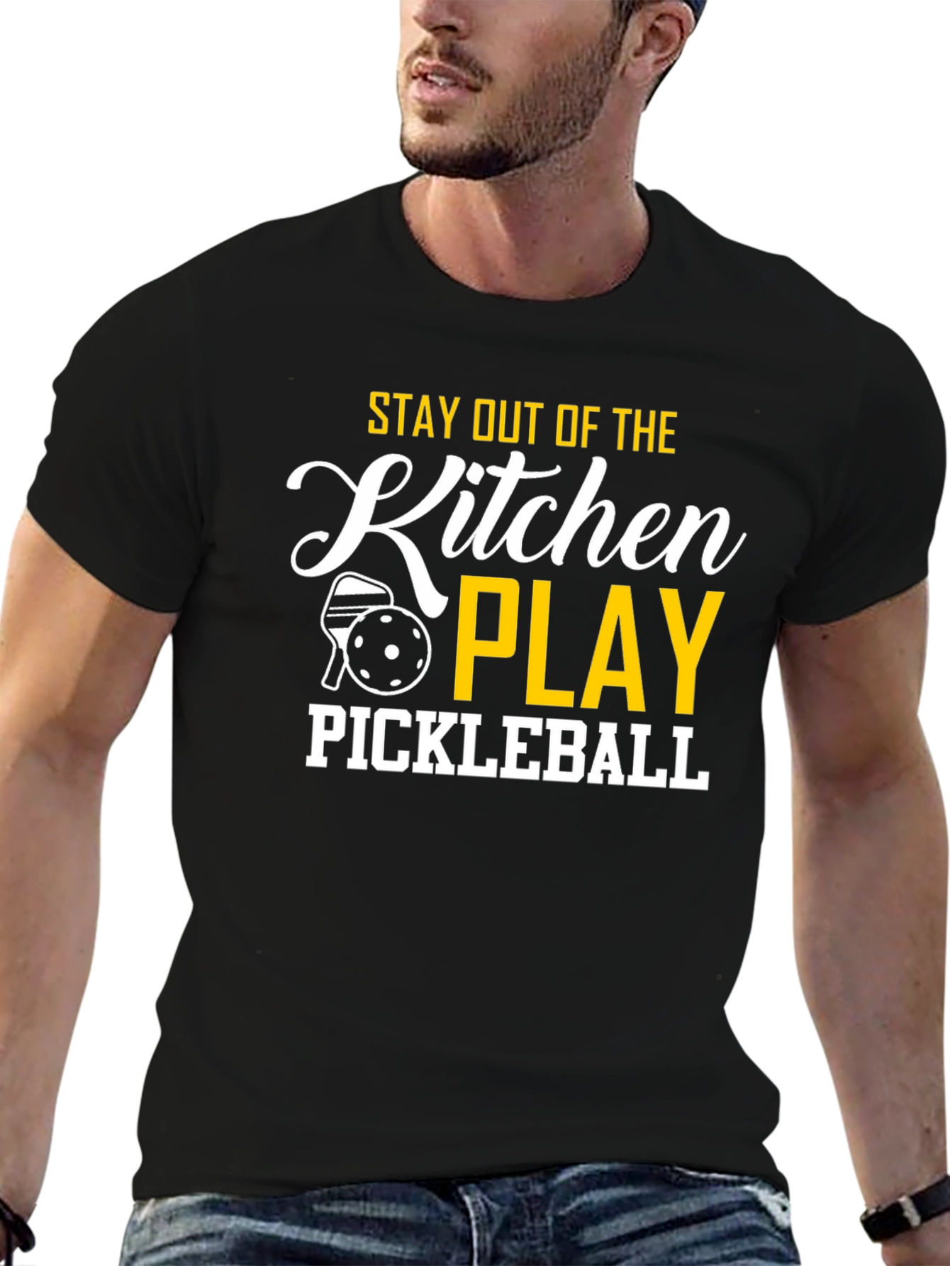 Pickleball T-Shirt: Stay Out of the Kitchen & Play!