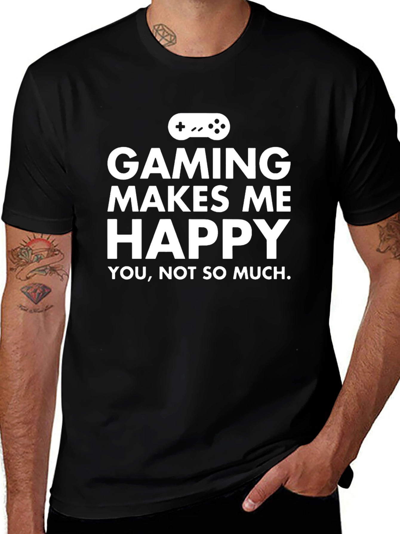 Gaming Makes Me Happy T-Shirt - Gamer Tee