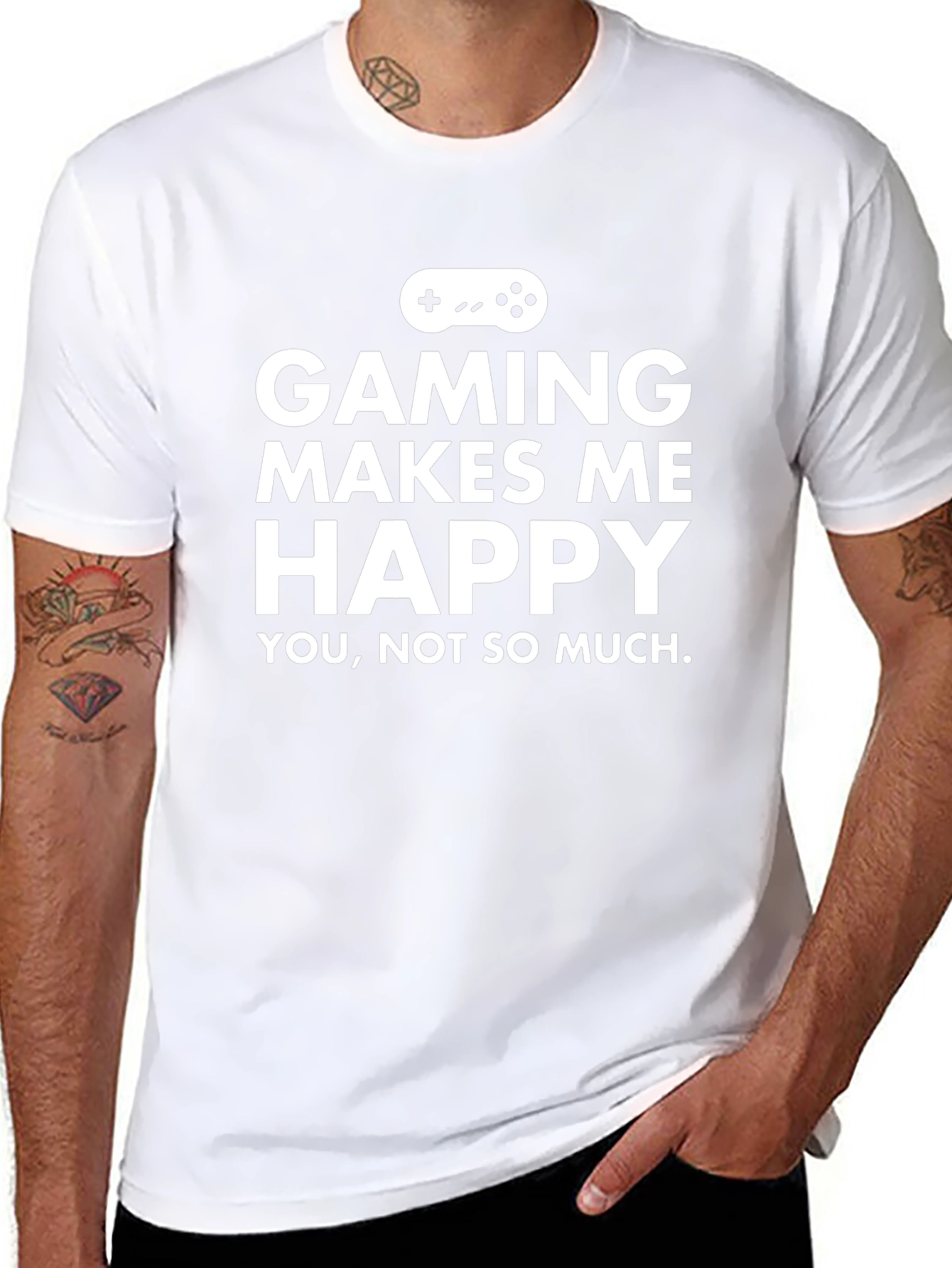 Gaming Makes Me Happy T-Shirt - Gamer Tee