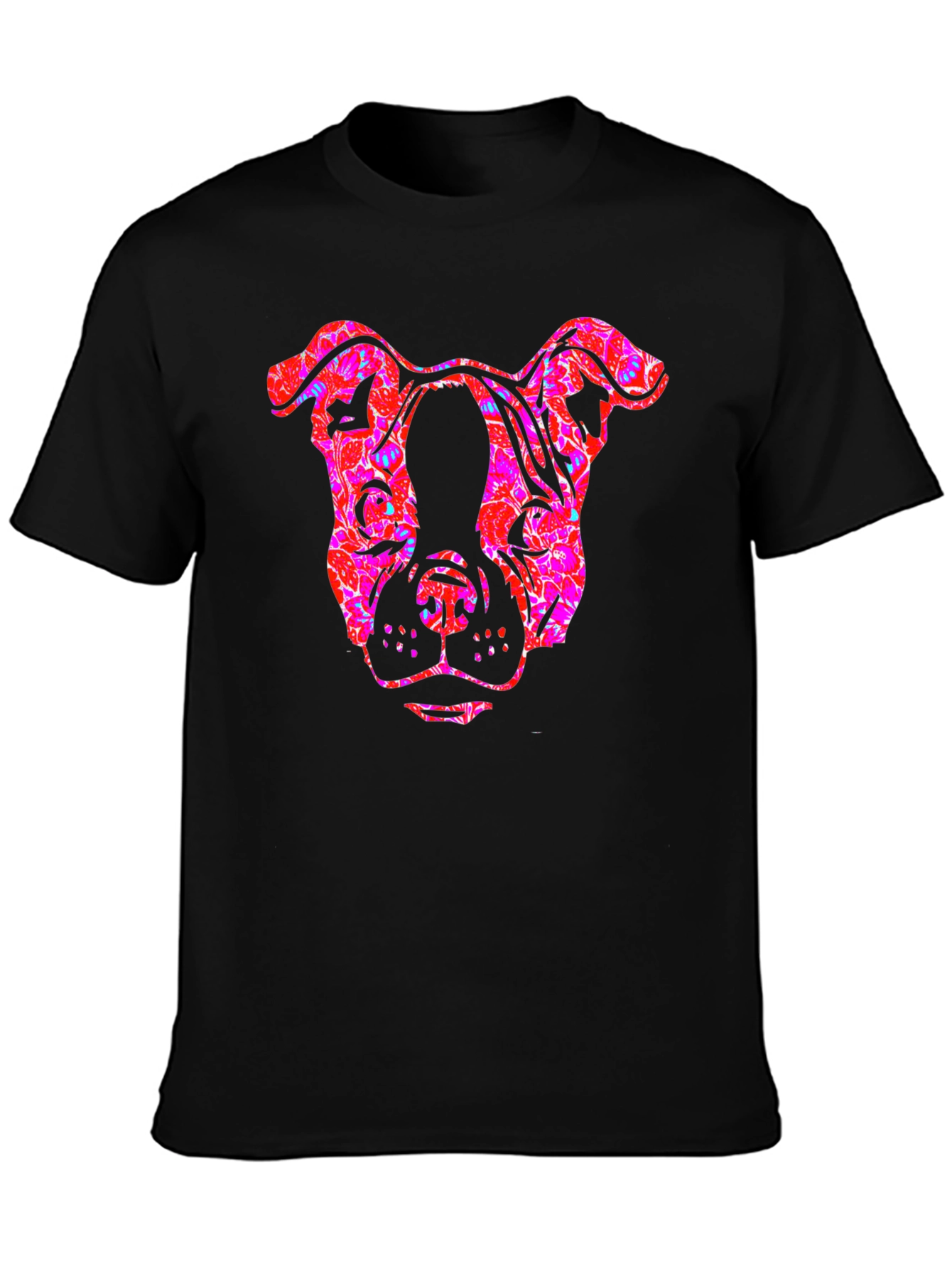 Cool Graphic Dog Head T-Shirt