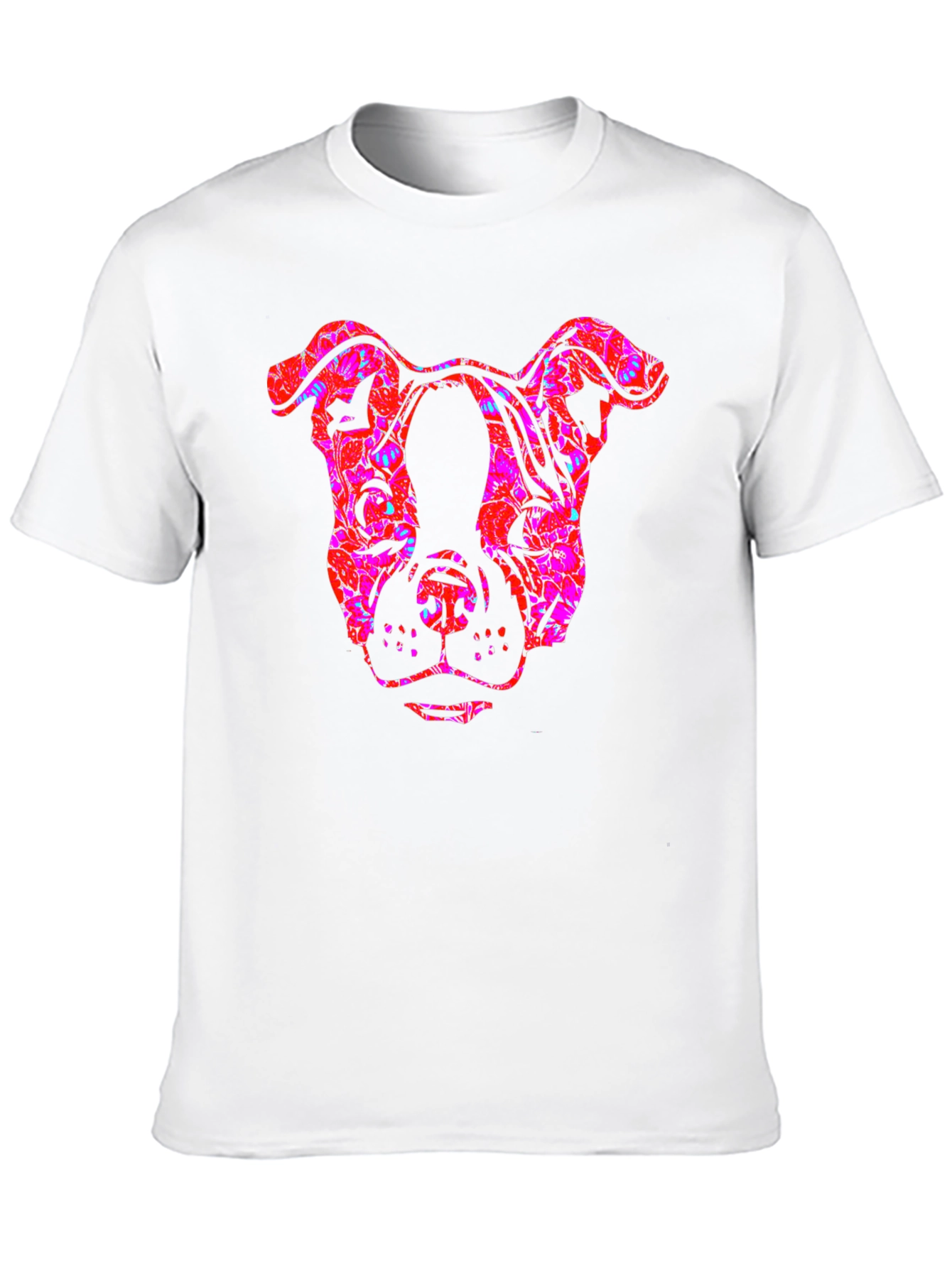Cool Graphic Dog Head T-Shirt