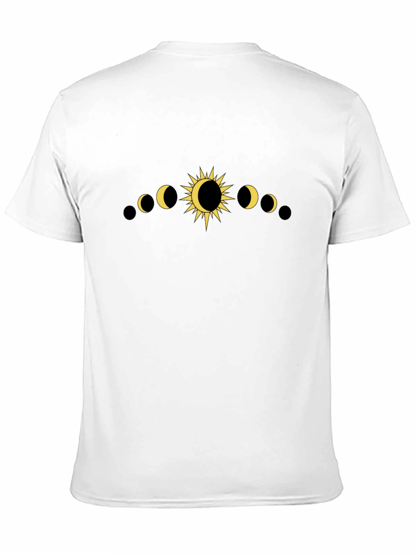 Phases of the Moon Graphic Tee - Black