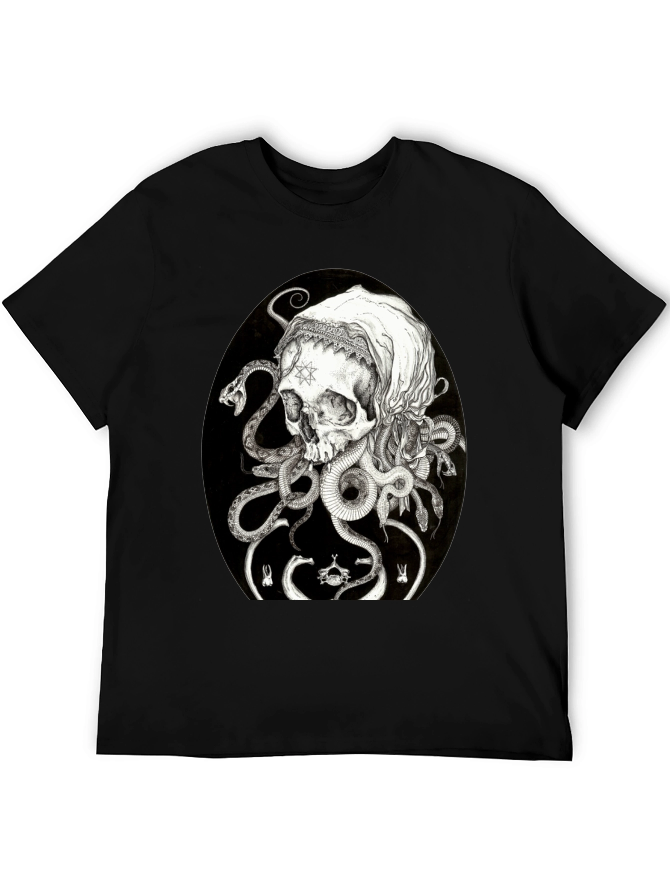 Skull & Serpent Graphic T-Shirt - Edgy Streetwear