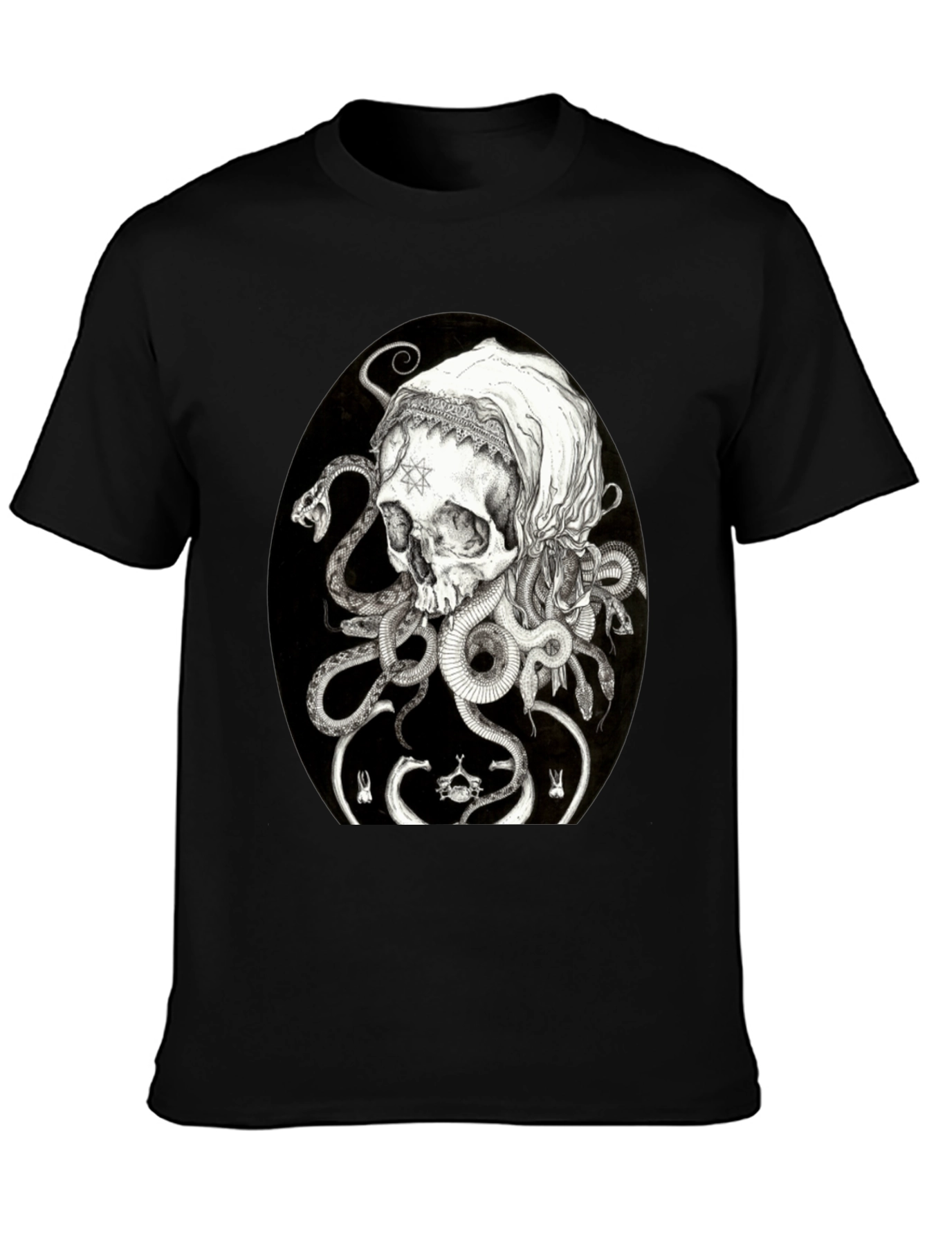 Skull & Serpent Graphic T-Shirt - Edgy Streetwear