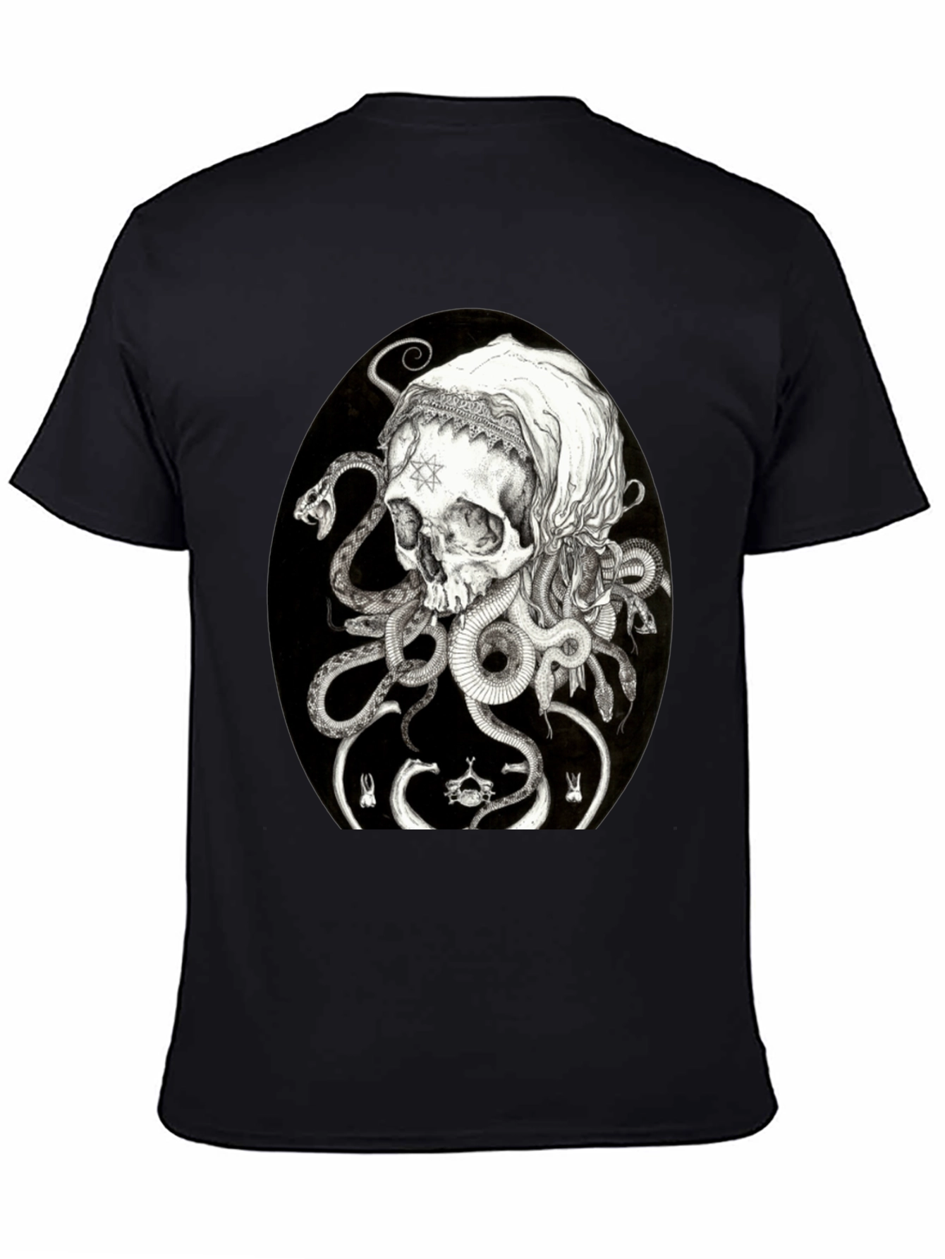 Skull & Serpent Graphic T-Shirt - Edgy Streetwear
