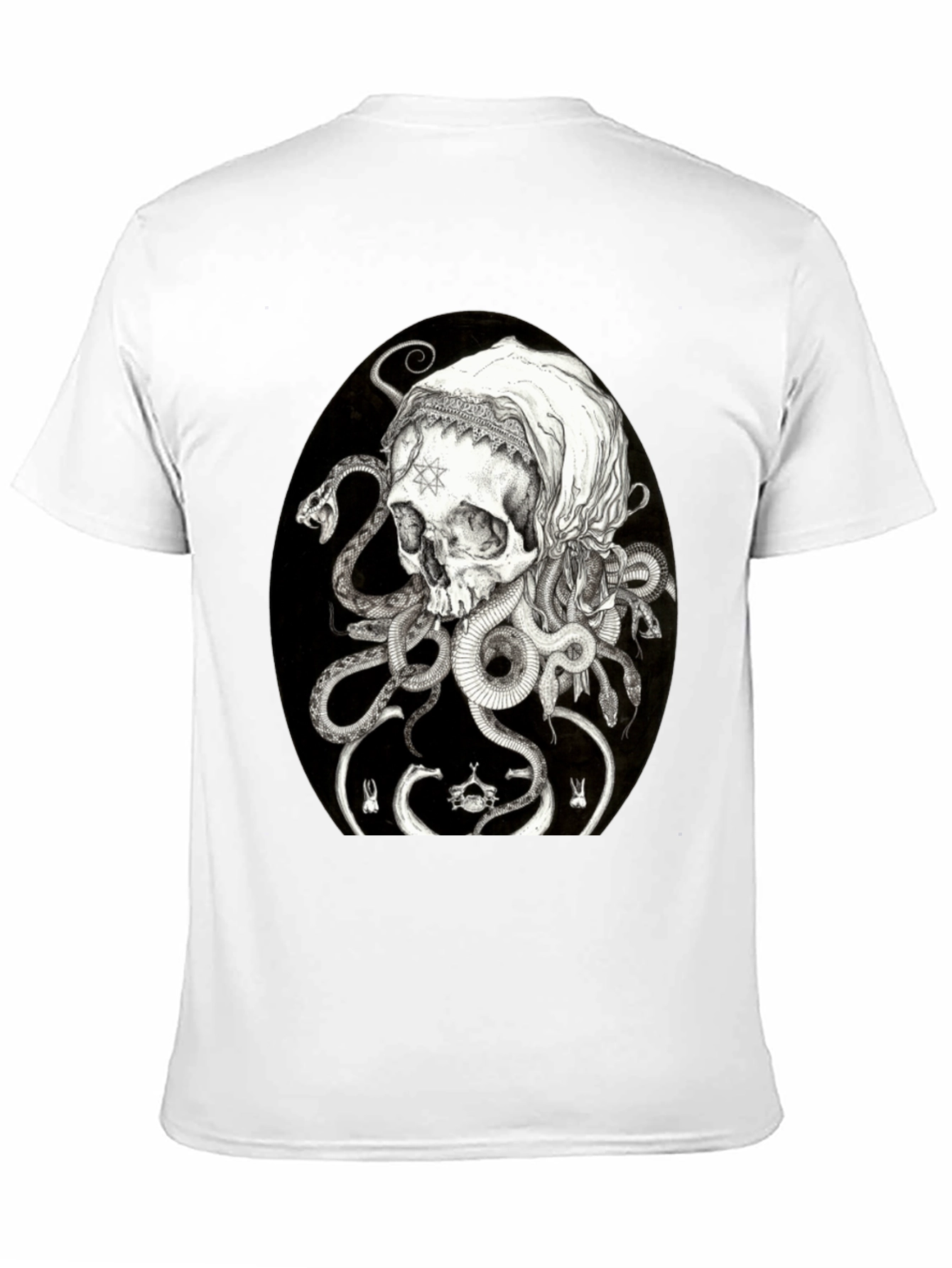 Skull & Serpent Graphic T-Shirt - Edgy Streetwear