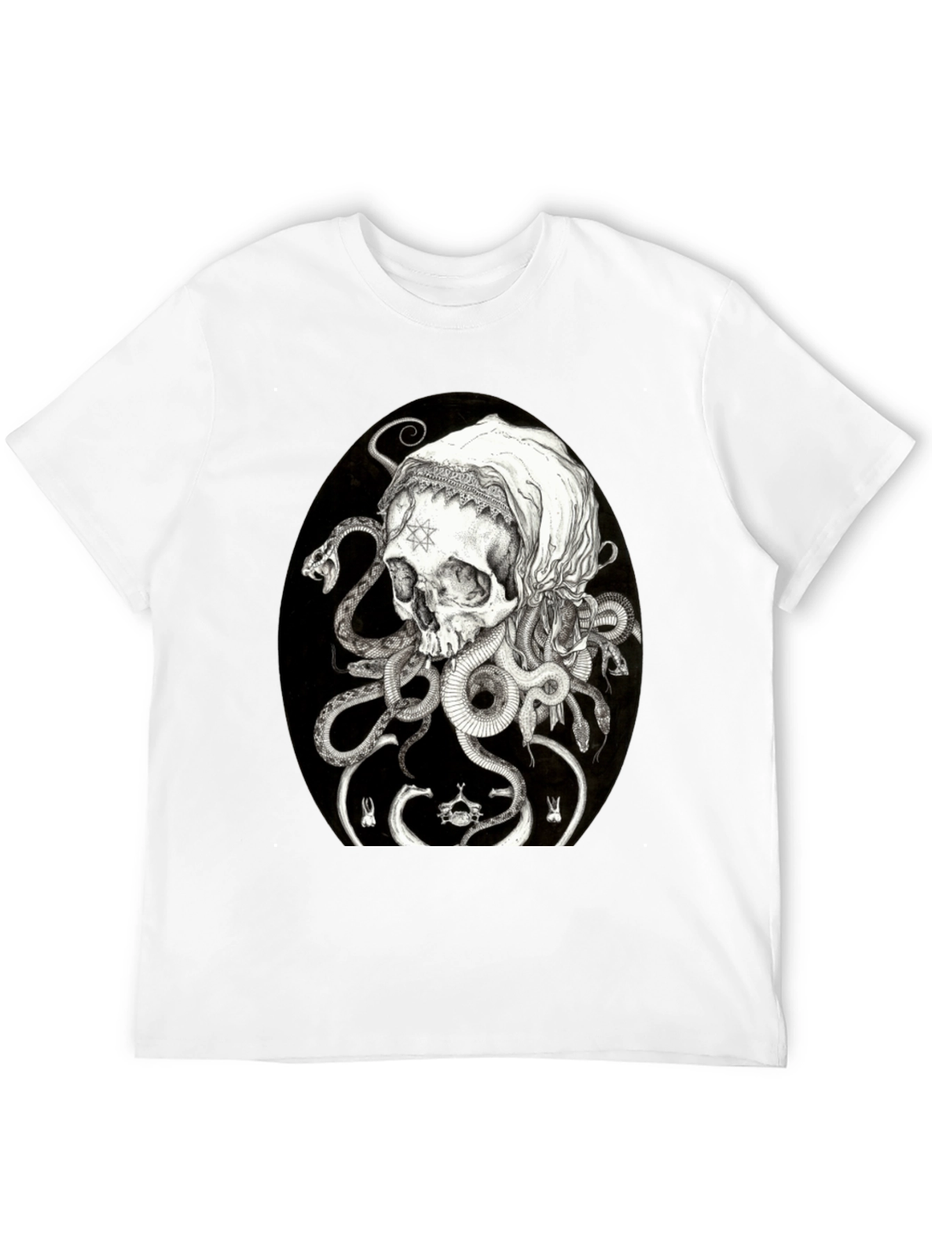 Skull & Serpent Graphic T-Shirt - Edgy Streetwear