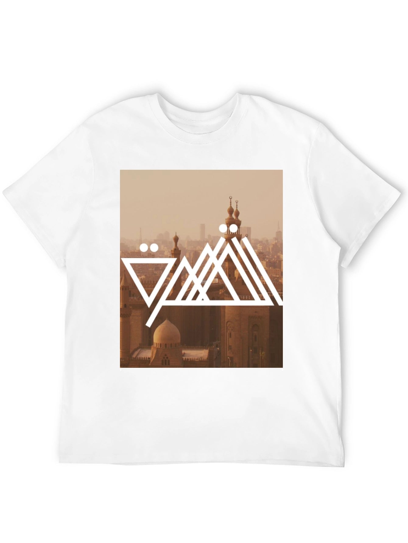 Cairo Skyline Graphic Tee - Trendy Black T-Shirt