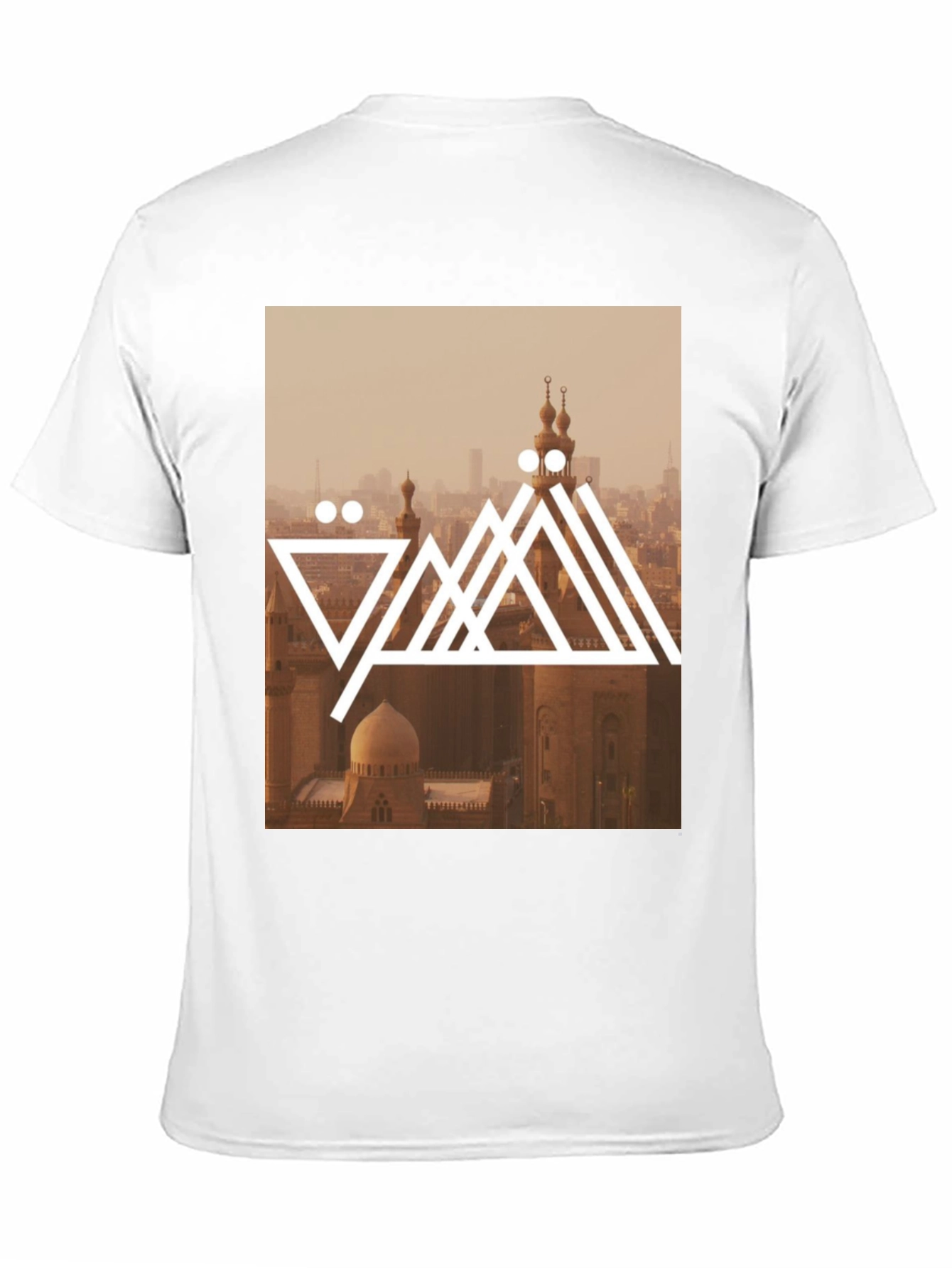 Cairo Skyline Graphic Tee - Trendy Black T-Shirt