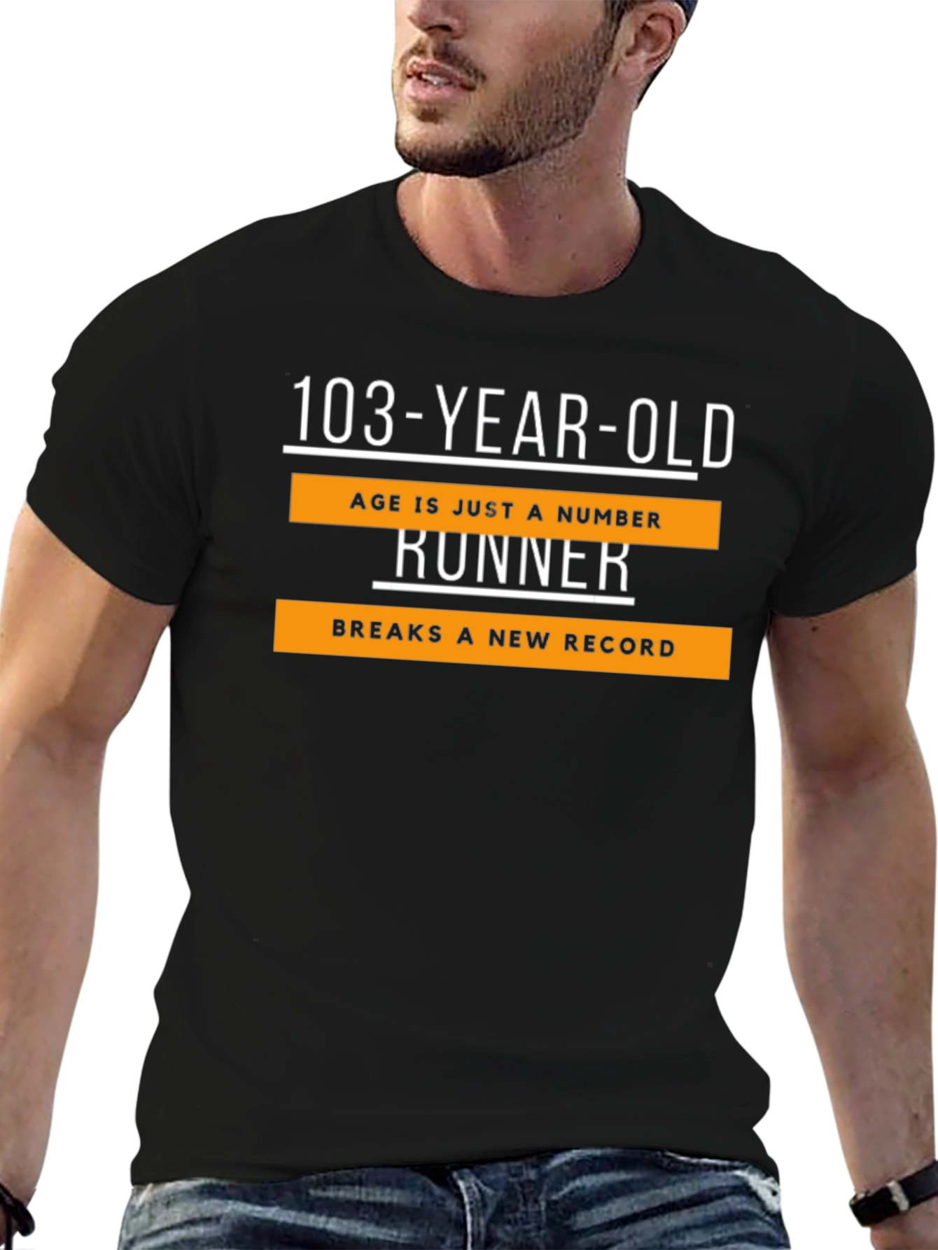 103-Year-Old Runner T-Shirt - Age is Just a Number