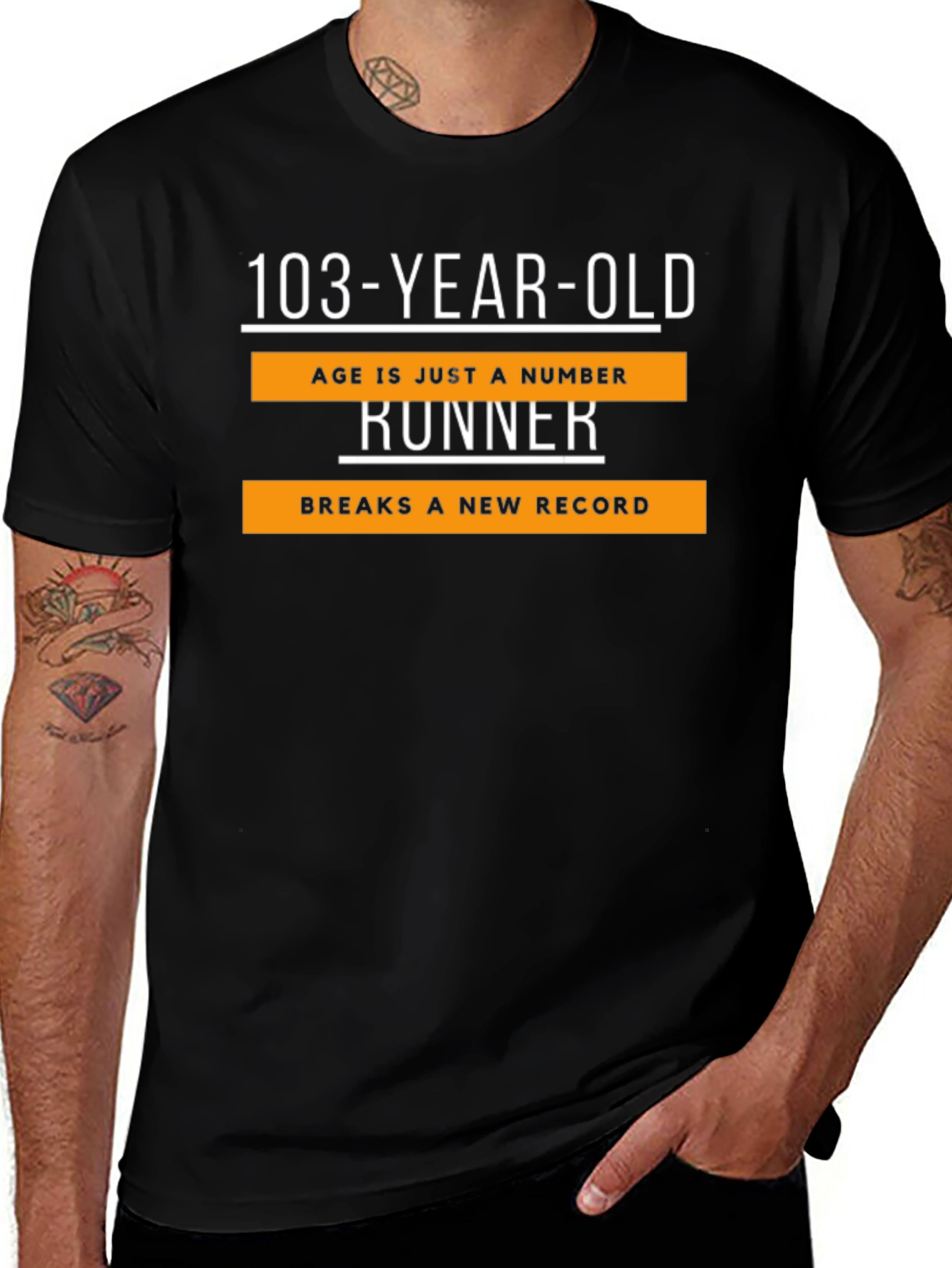 103-Year-Old Runner T-Shirt - Age is Just a Number