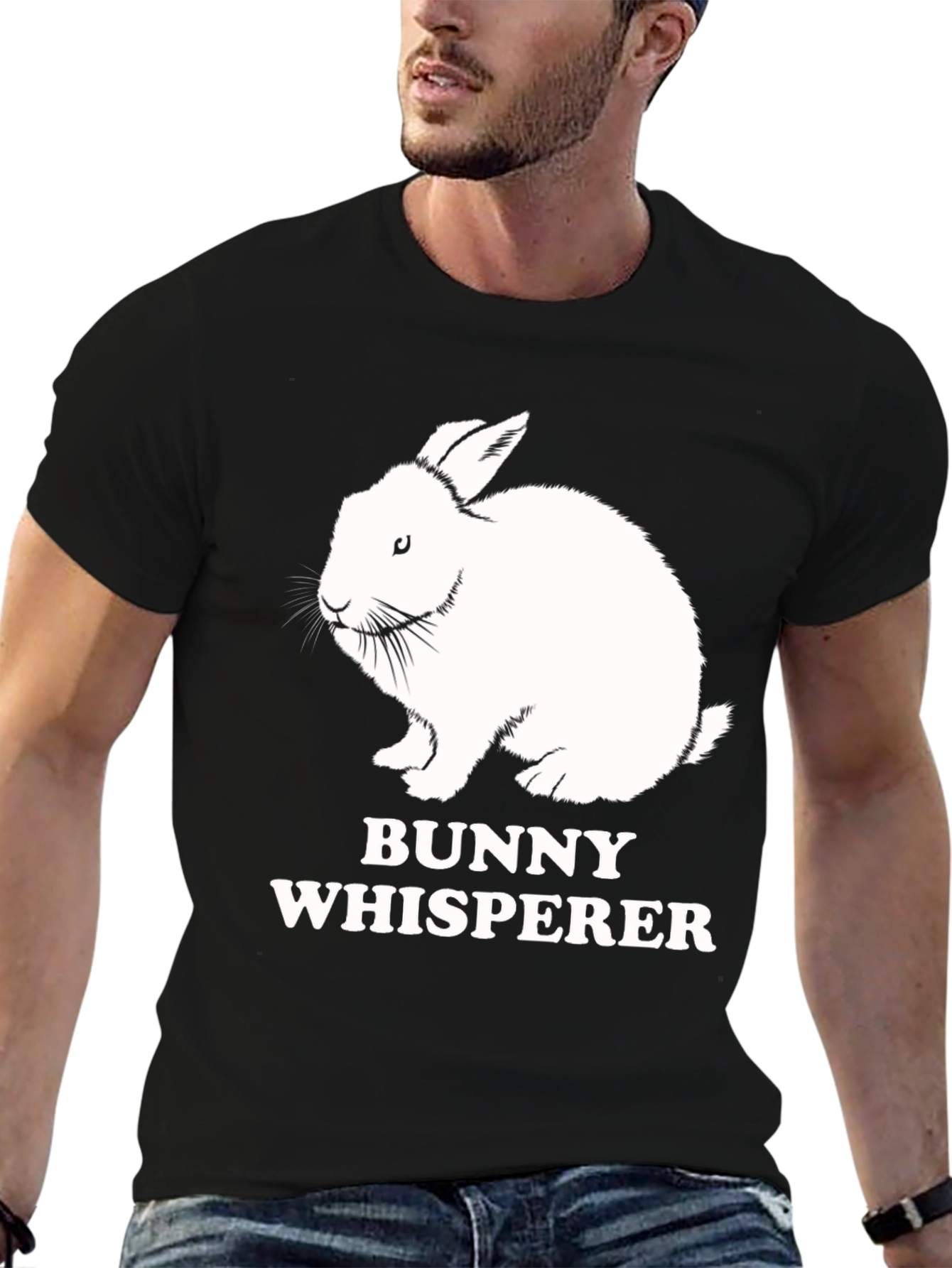 Bunny Whisperer Graphic Tee - Cute Rabbit T-Shirt